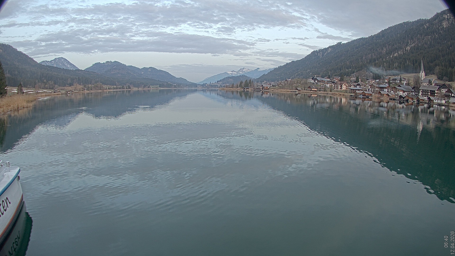 Archiv Foto Webcam Blick über den Weissensee in Kärnten