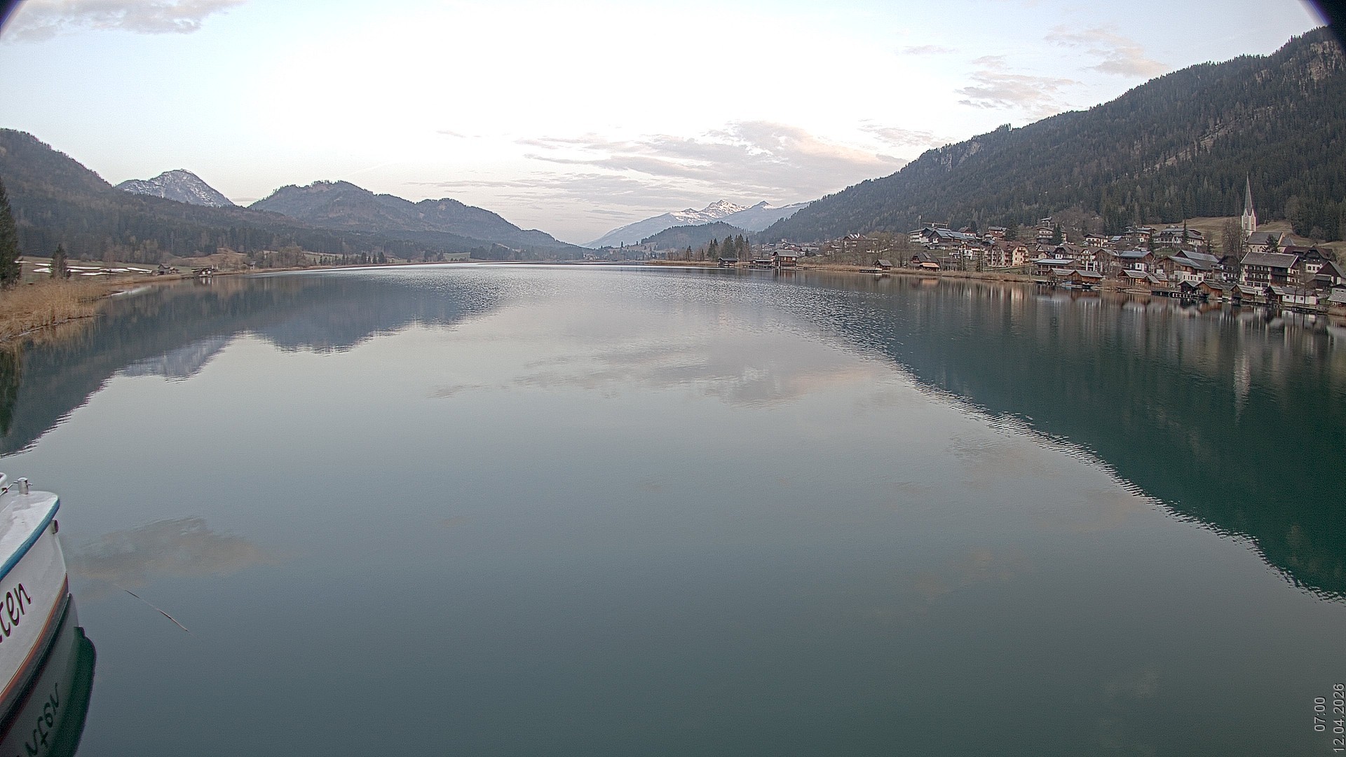 Archiv Foto Webcam Blick über den Weissensee in Kärnten