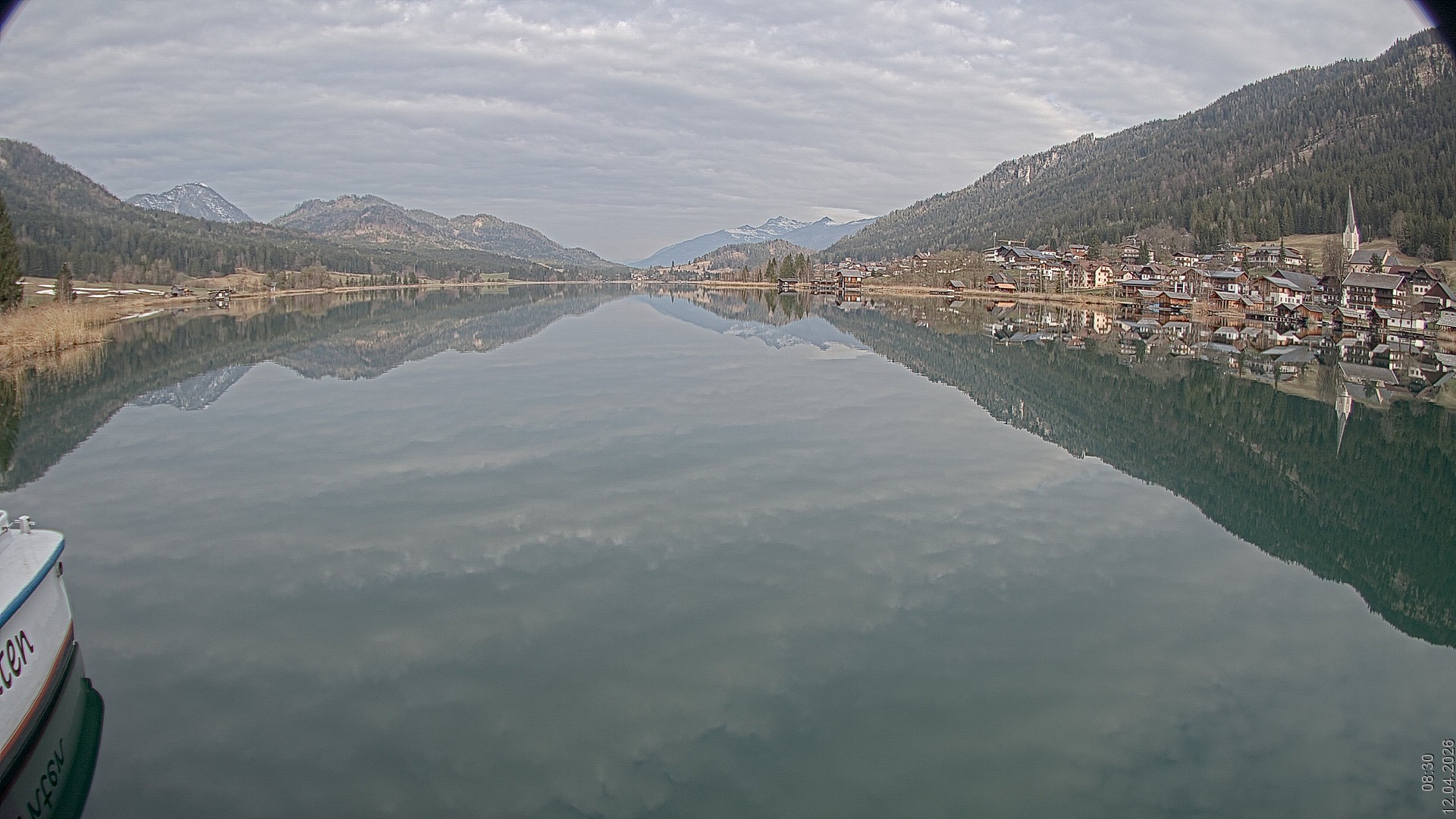Archiv Foto Webcam Blick über den Weissensee in Kärnten