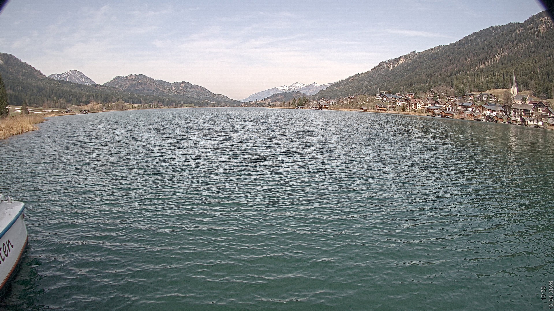 Archiv Foto Webcam Blick über den Weissensee in Kärnten