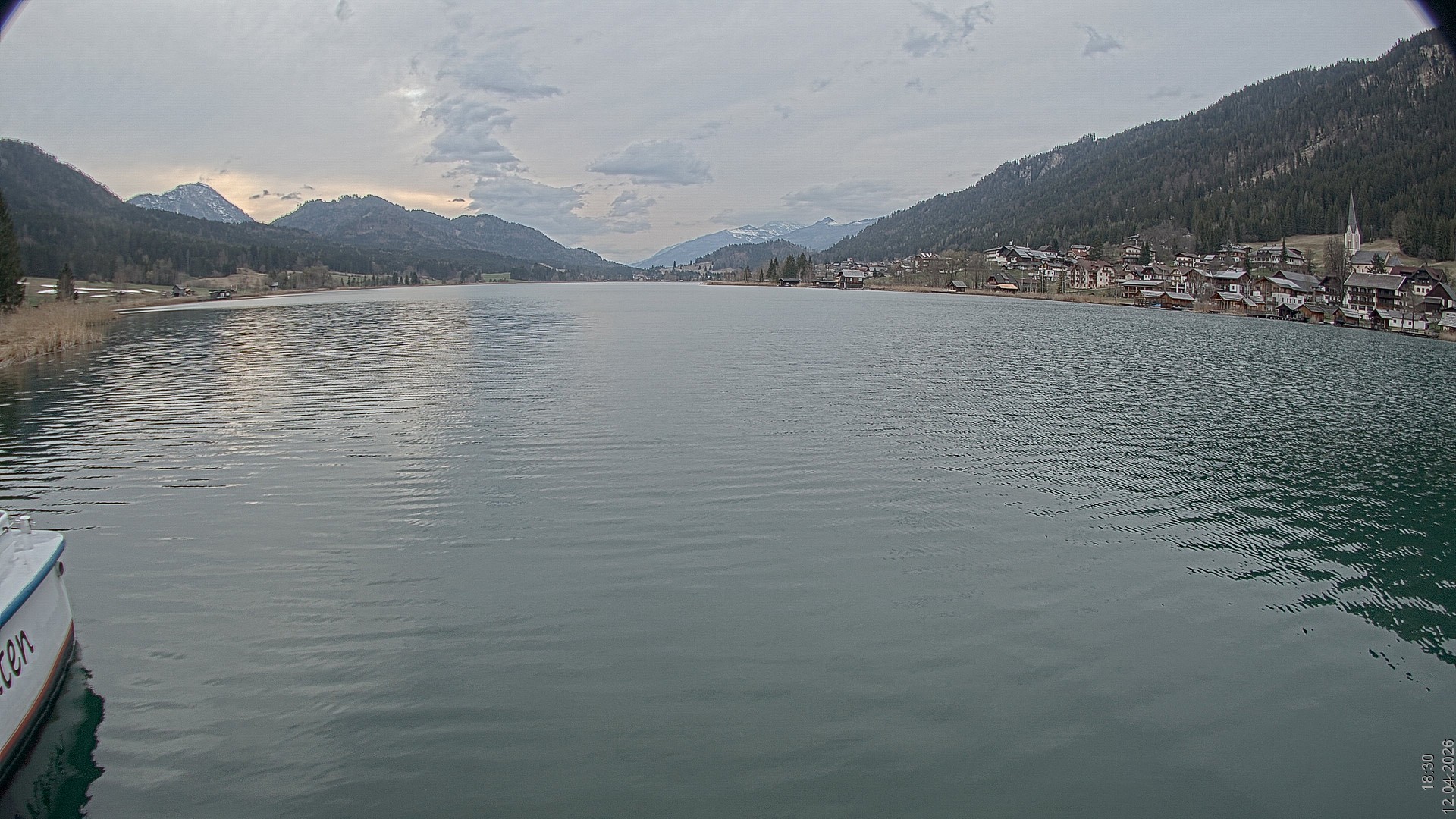 Archiv Foto Webcam Blick über den Weissensee in Kärnten