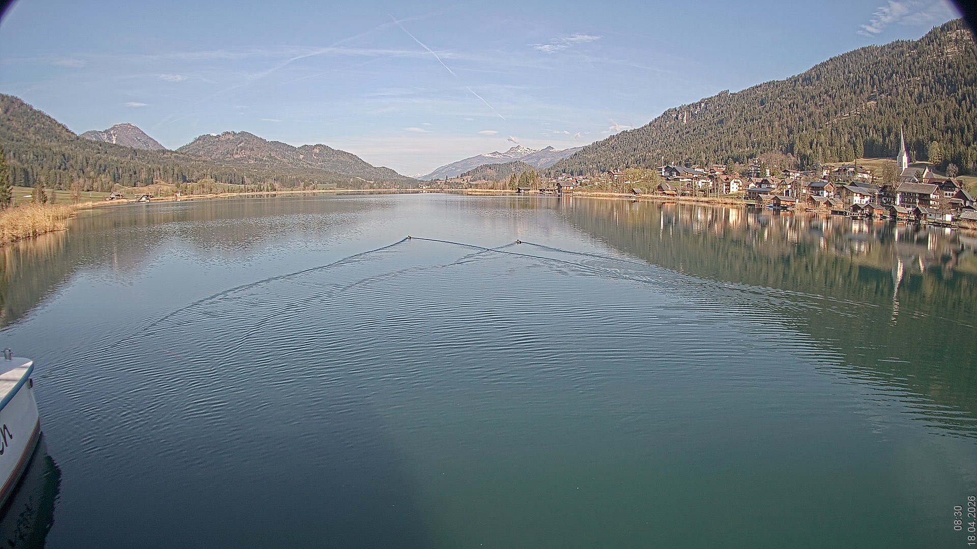 Archived image Webcam View of Lake Weissensee