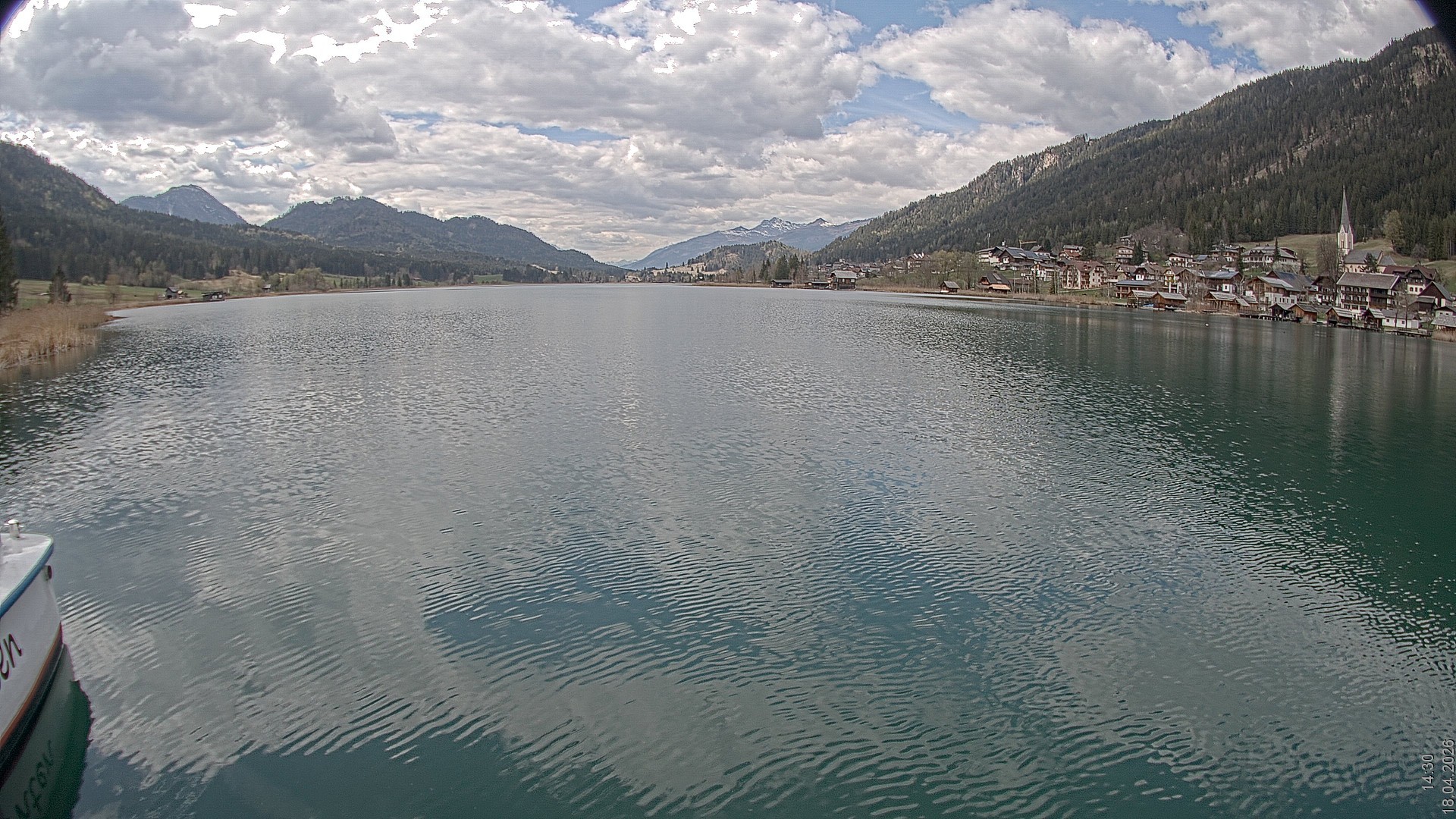 Archived image Webcam View of Lake Weissensee