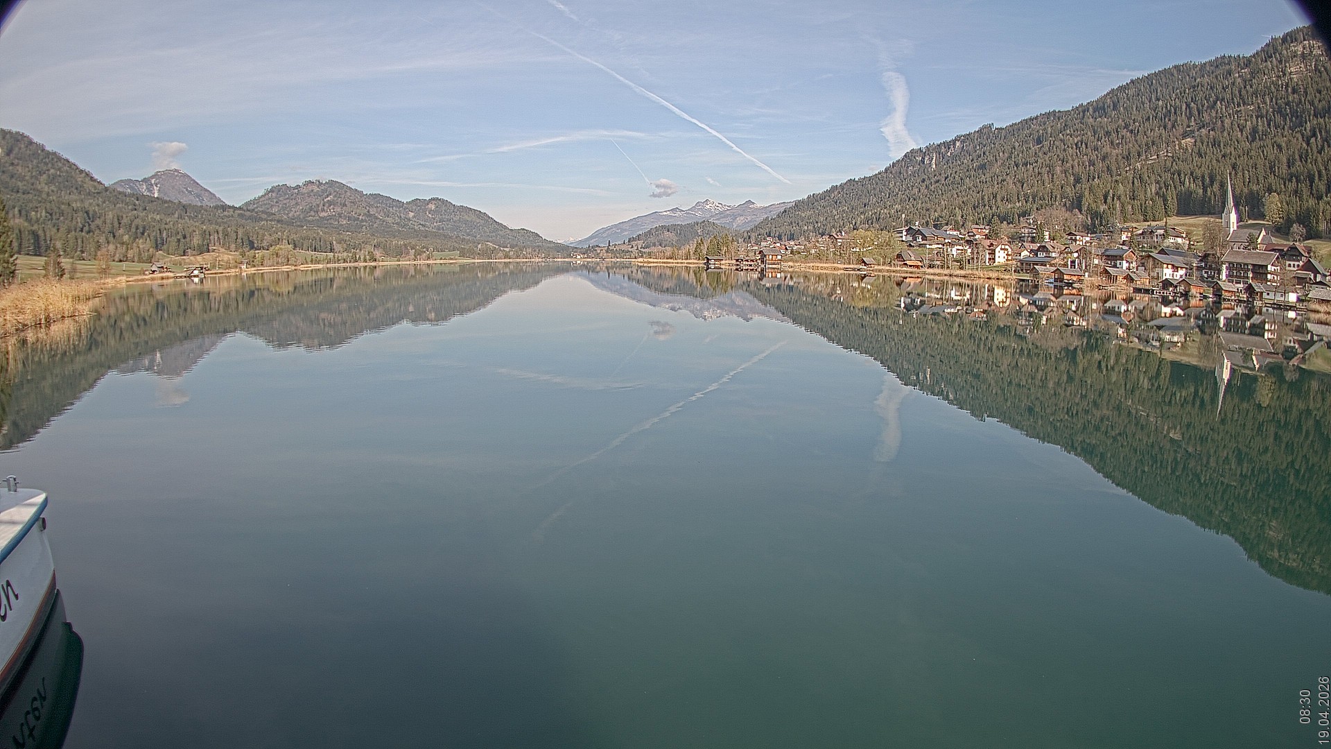 Archived image Webcam View of Lake Weissensee