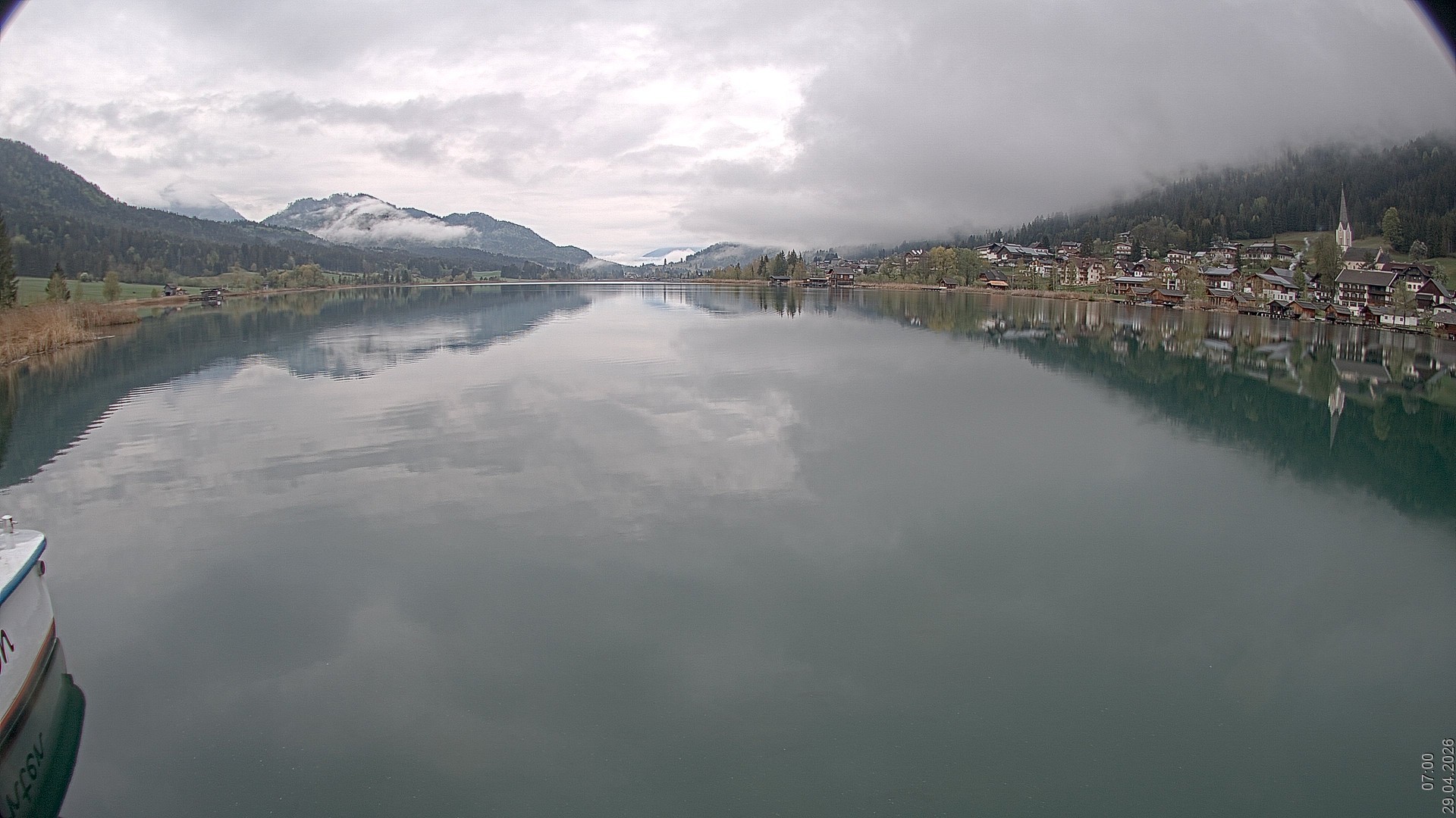 Archiv Foto Webcam Blick über den Weissensee in Kärnten
