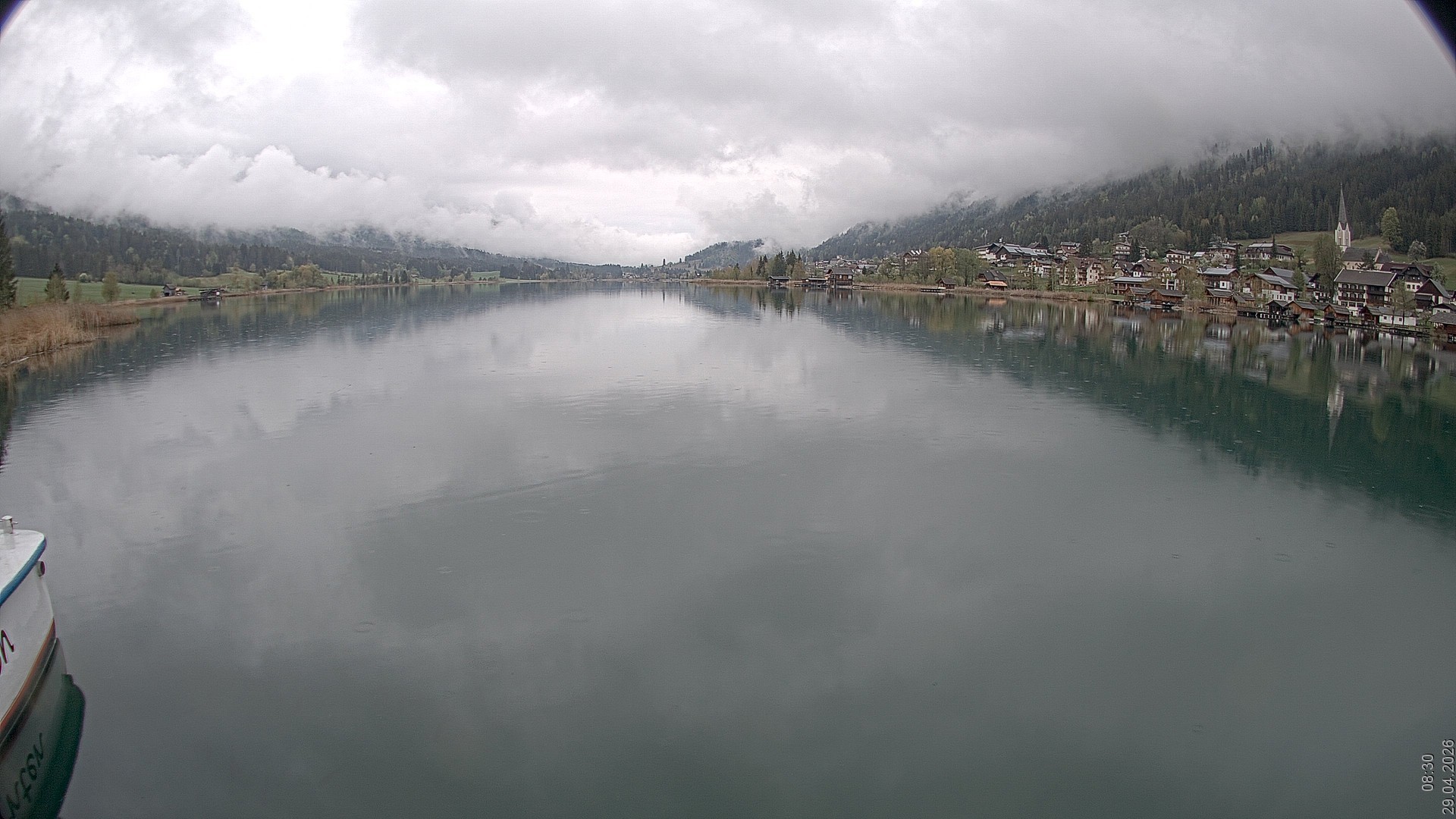 Archiv Foto Webcam Blick über den Weissensee in Kärnten