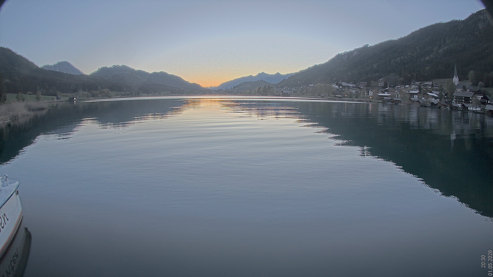 Archiv Foto Webcam Blick über den Weissensee in Kärnten
