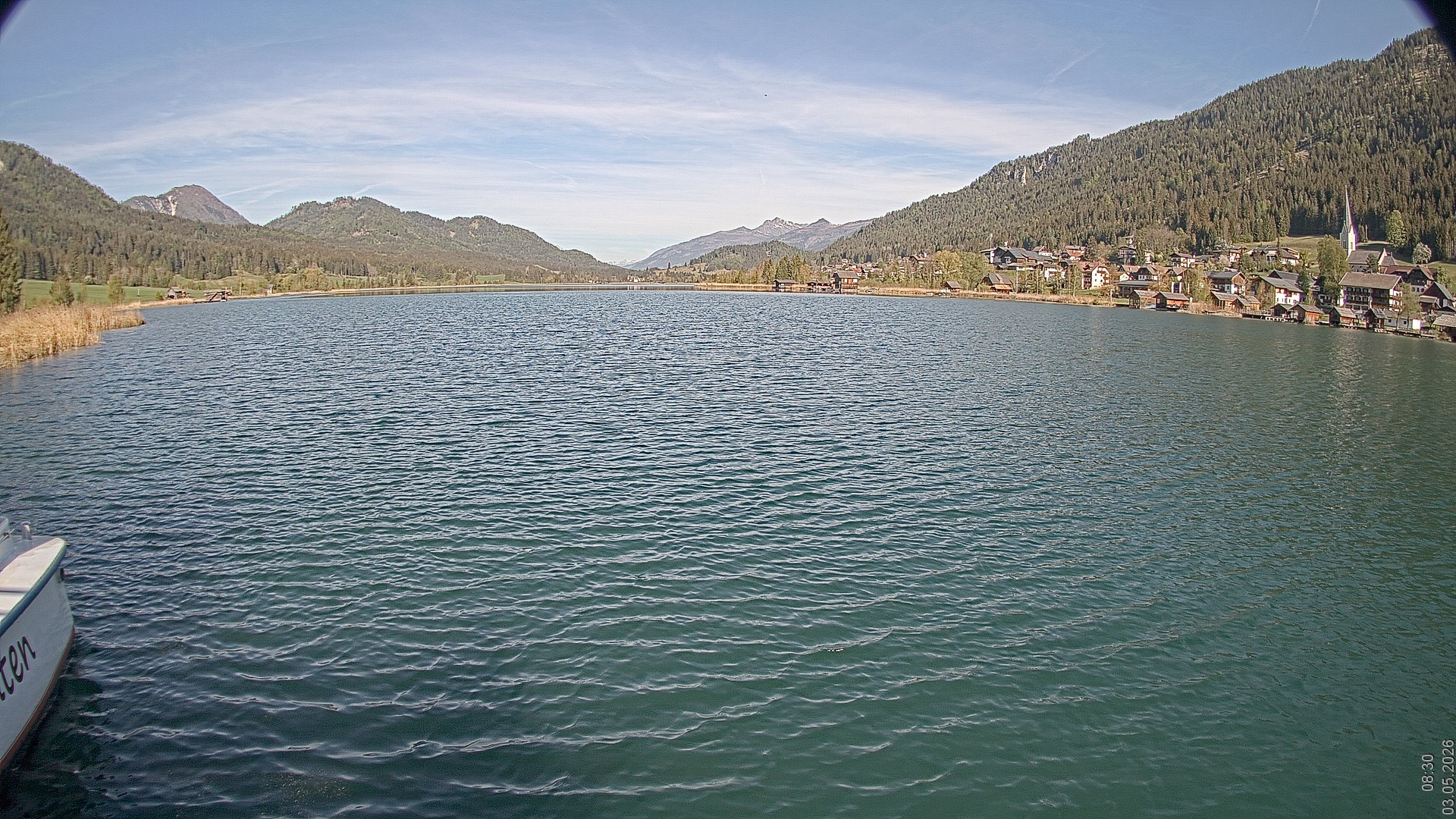 Archiv Foto Webcam Blick über den Weissensee in Kärnten