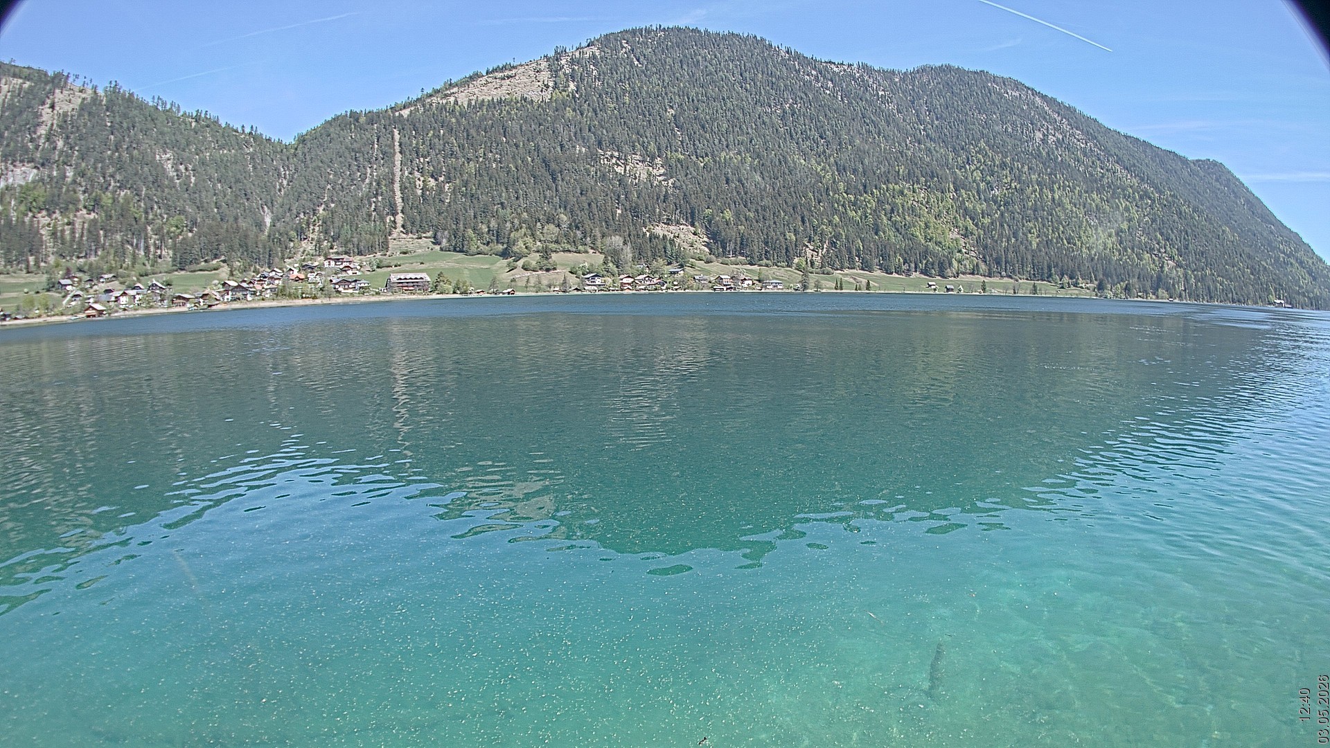 Archiv Foto Webcam Blick über den Weissensee in Kärnten