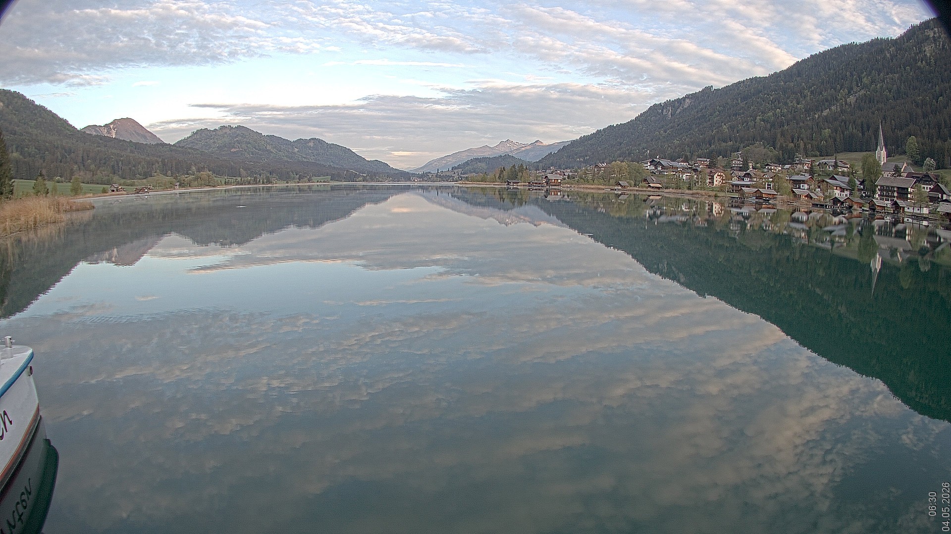 Archiv Foto Webcam Blick über den Weissensee in Kärnten