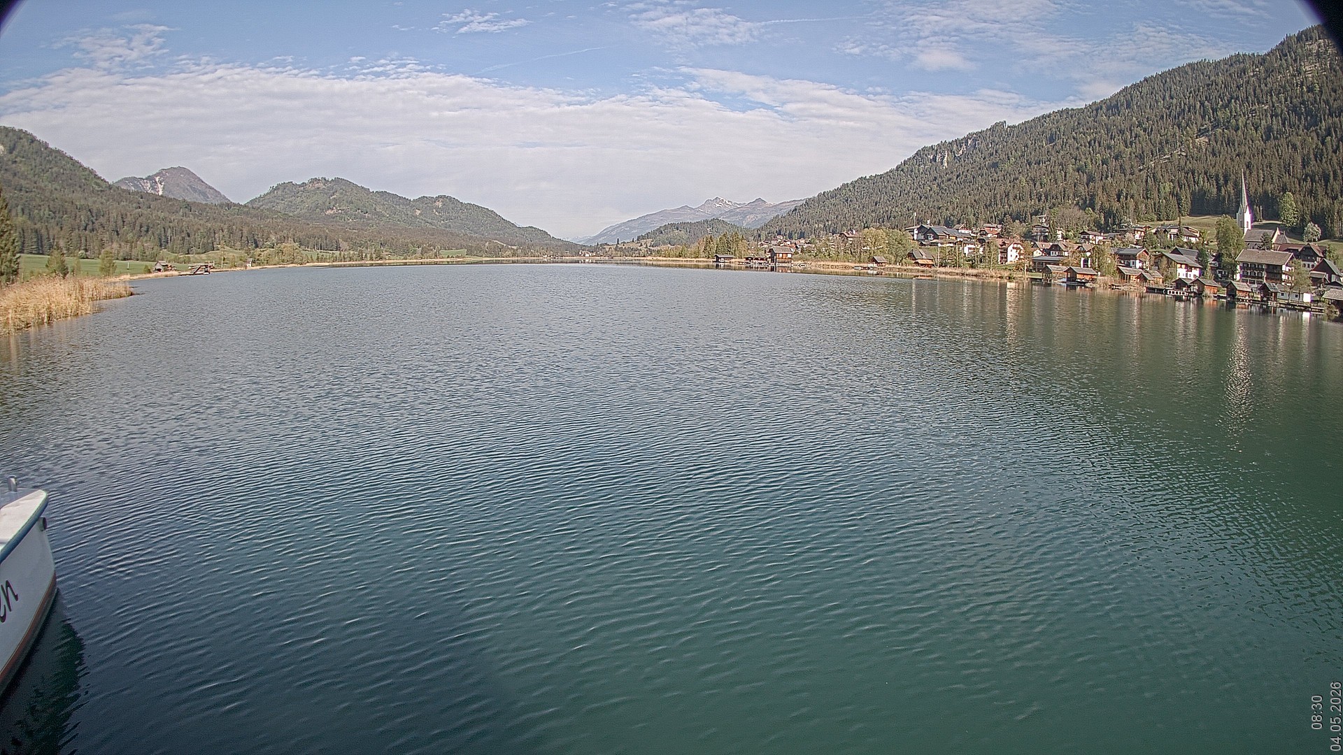 Archiv Foto Webcam Blick über den Weissensee in Kärnten