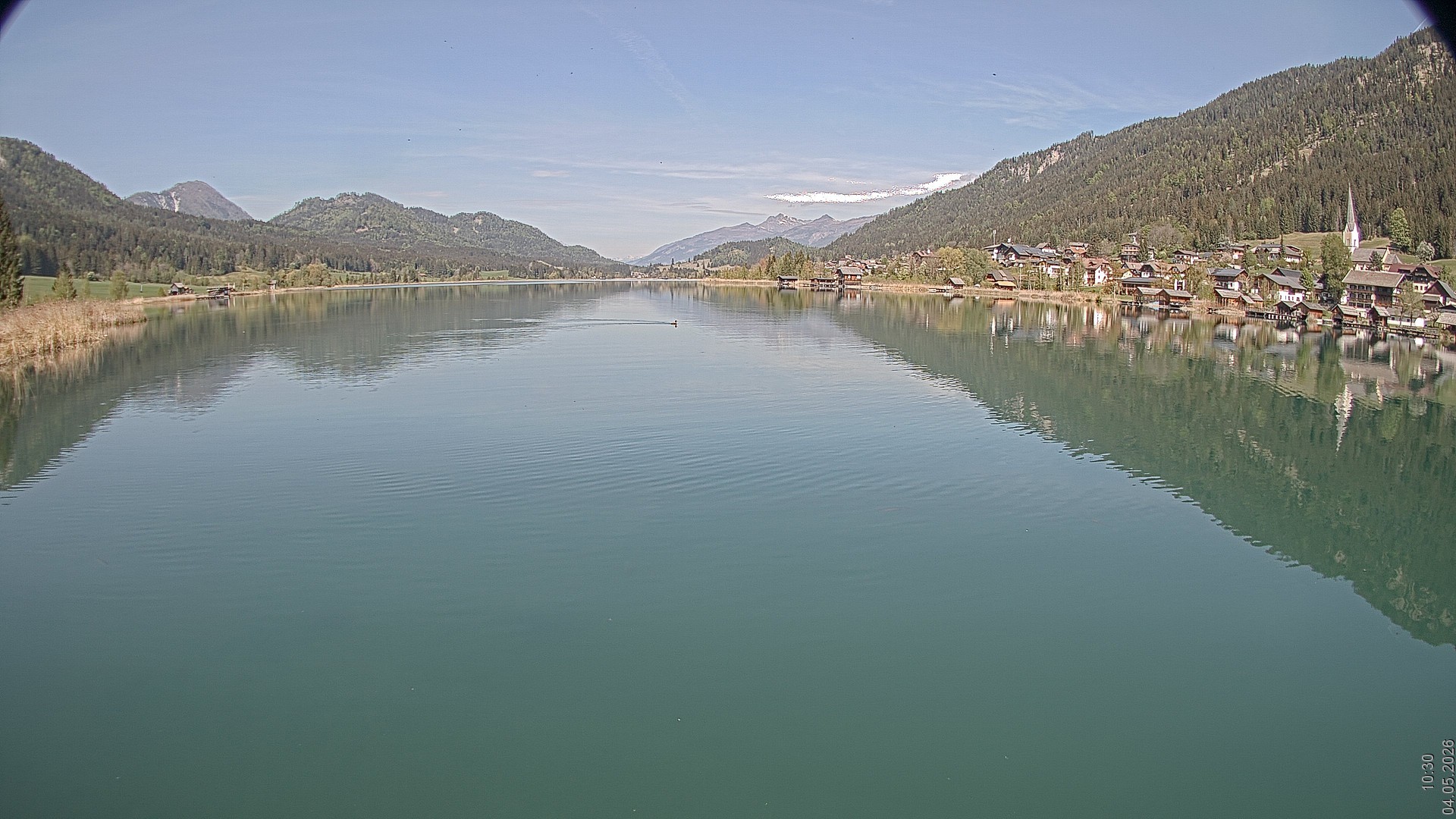 Archived image Webcam View of Lake Weissensee