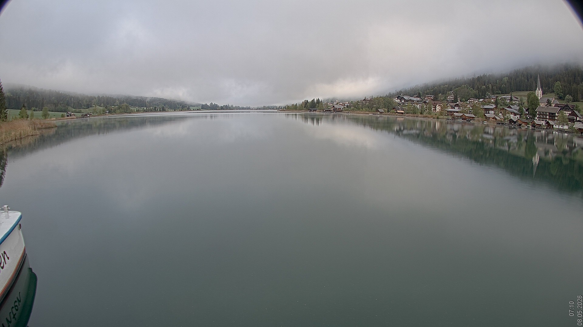 Archiv Foto Webcam Blick über den Weissensee in Kärnten