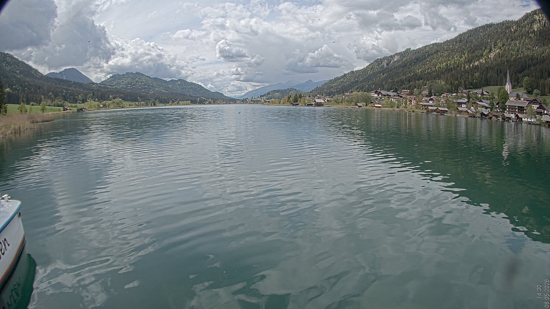 Archiv Foto Webcam Blick über den Weissensee in Kärnten