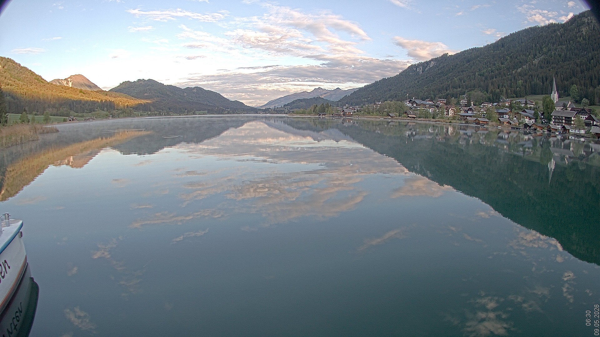 Archiv Foto Webcam Blick über den Weissensee in Kärnten