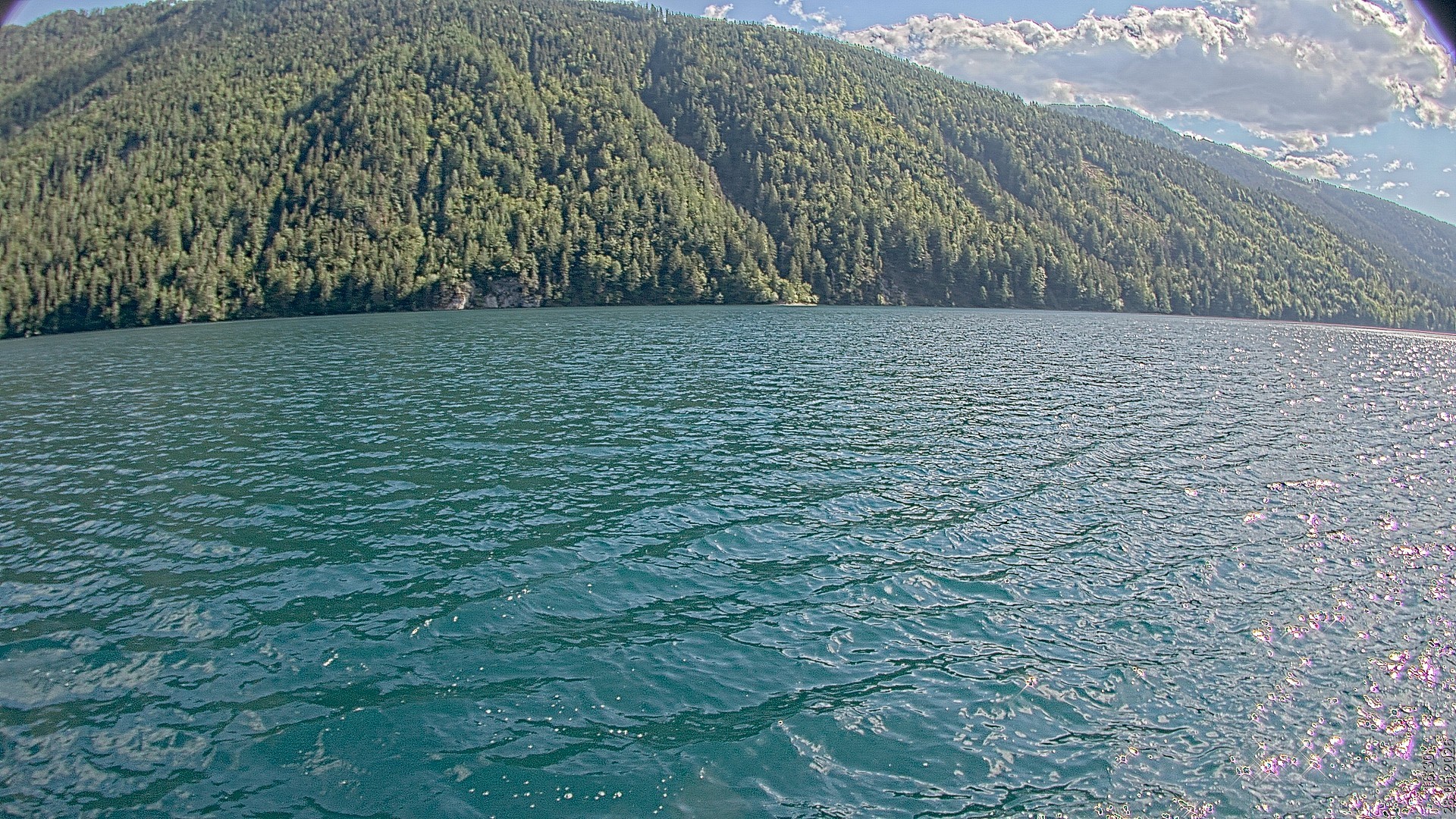 Archiv Foto Webcam Blick über den Weissensee in Kärnten