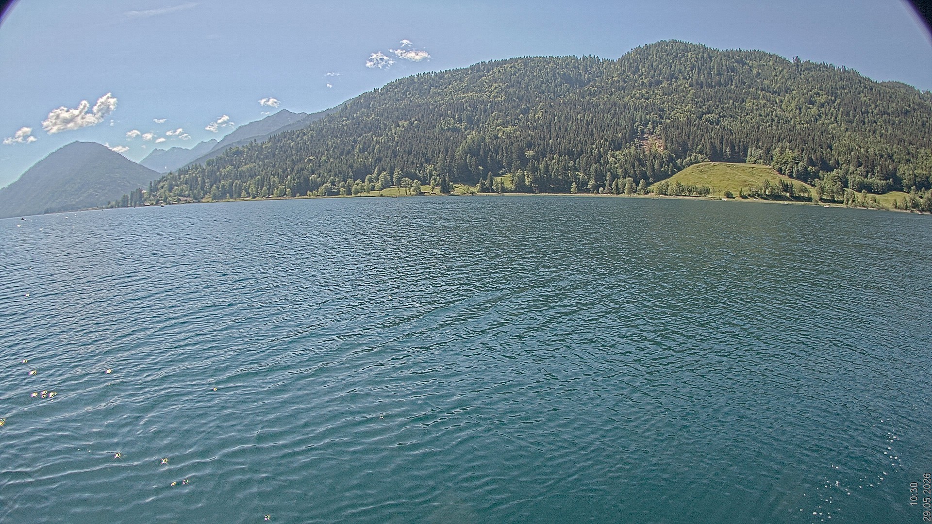 Archiv Foto Webcam Blick über den Weissensee in Kärnten