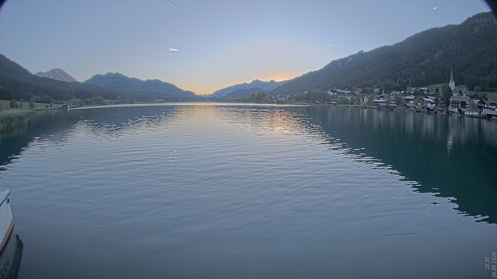 Archiv Foto Webcam Blick über den Weissensee in Kärnten