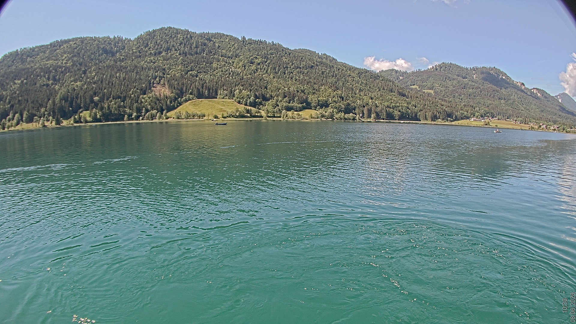 Archiv Foto Webcam Blick über den Weissensee in Kärnten