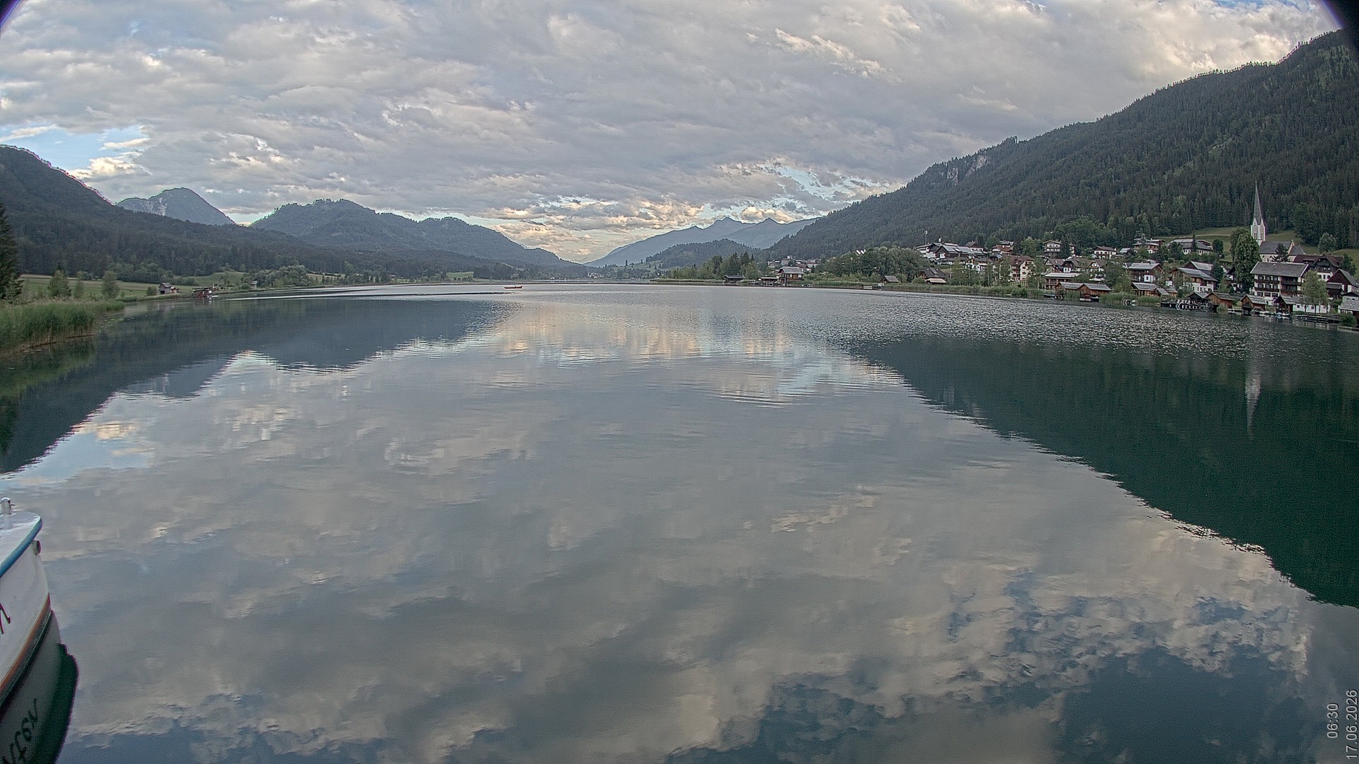 Archiv Foto Webcam Blick über den Weissensee in Kärnten