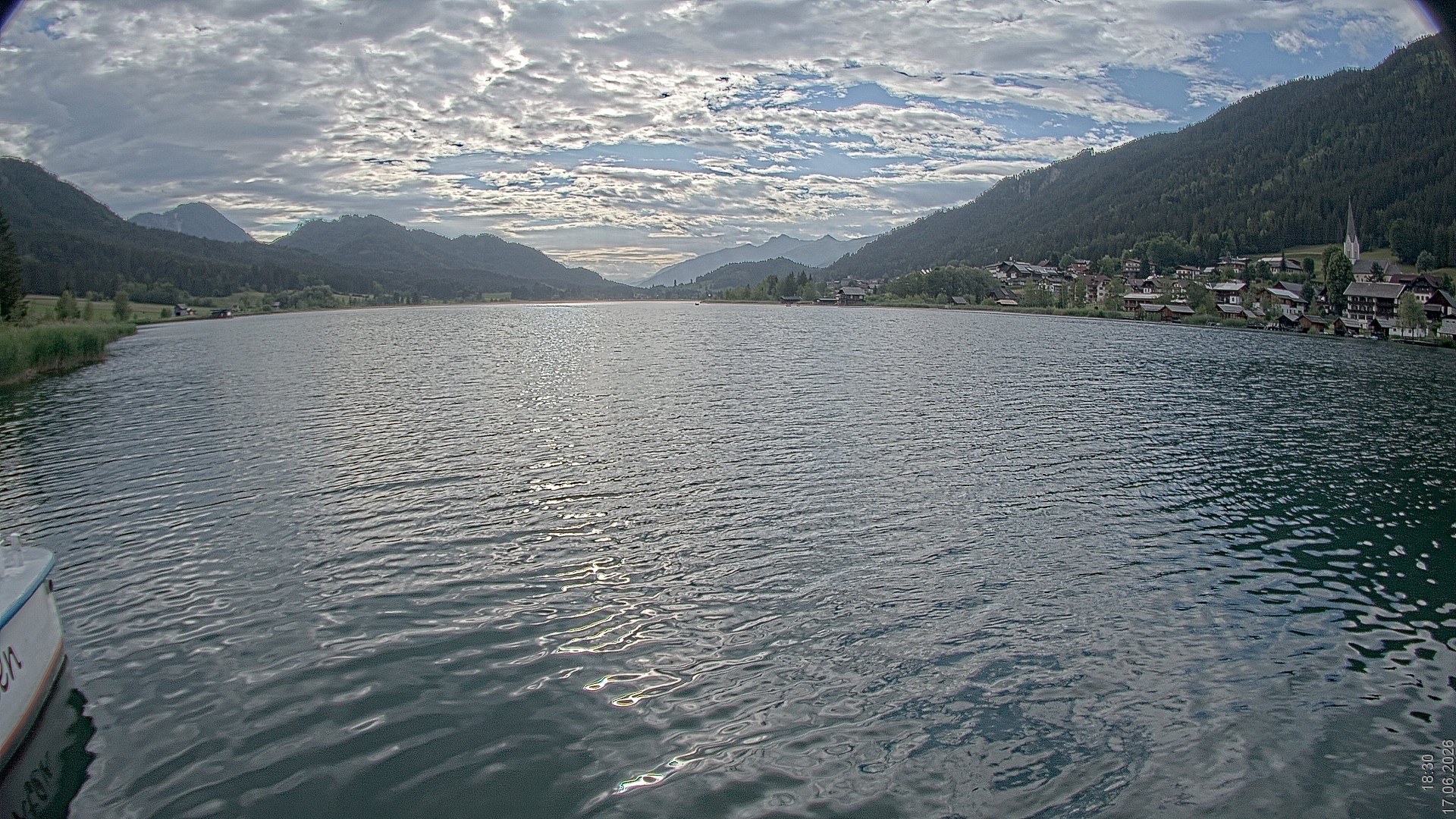 Archiv Foto Webcam Blick über den Weissensee in Kärnten
