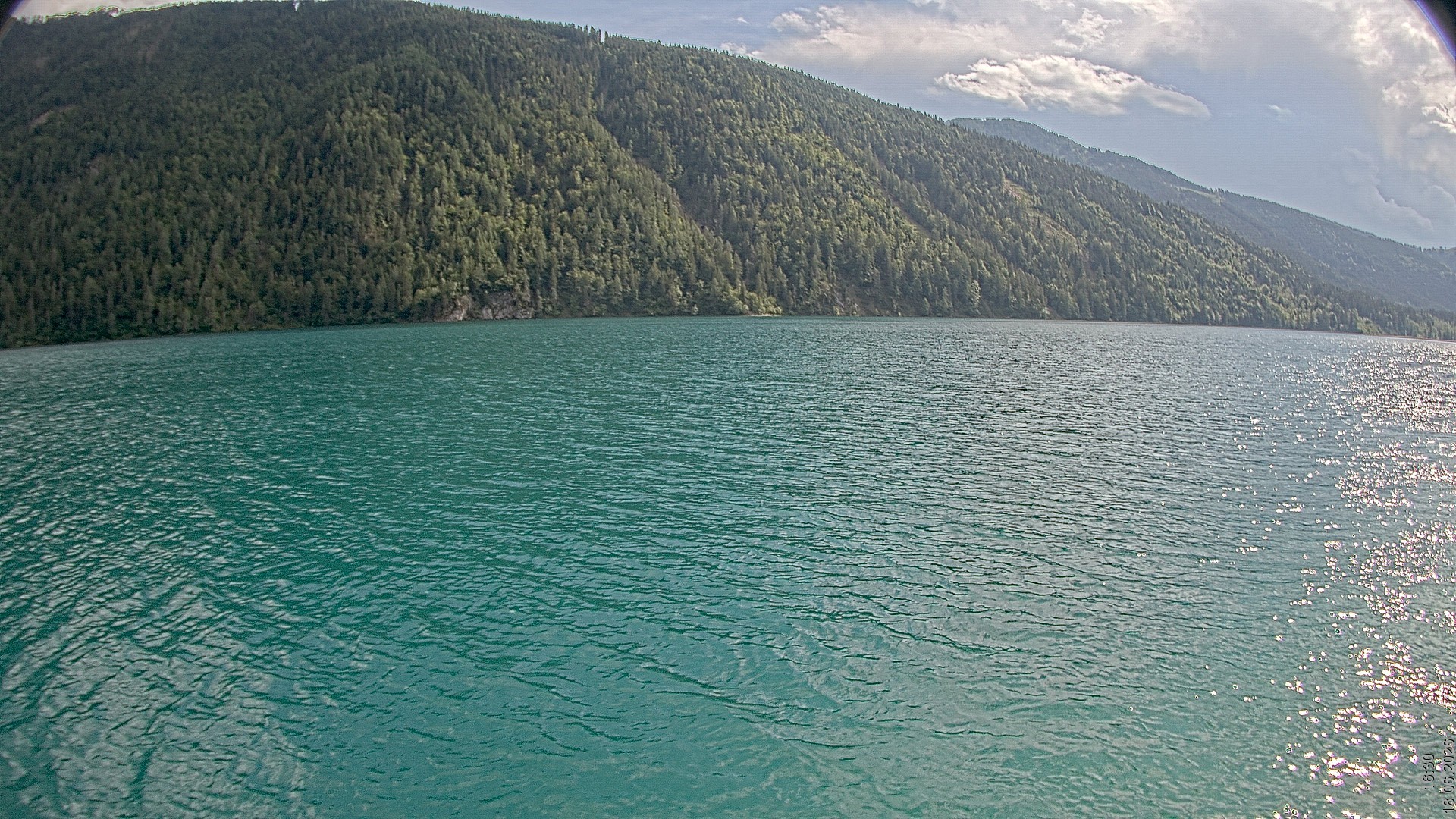 Archiv Foto Webcam Blick über den Weissensee in Kärnten