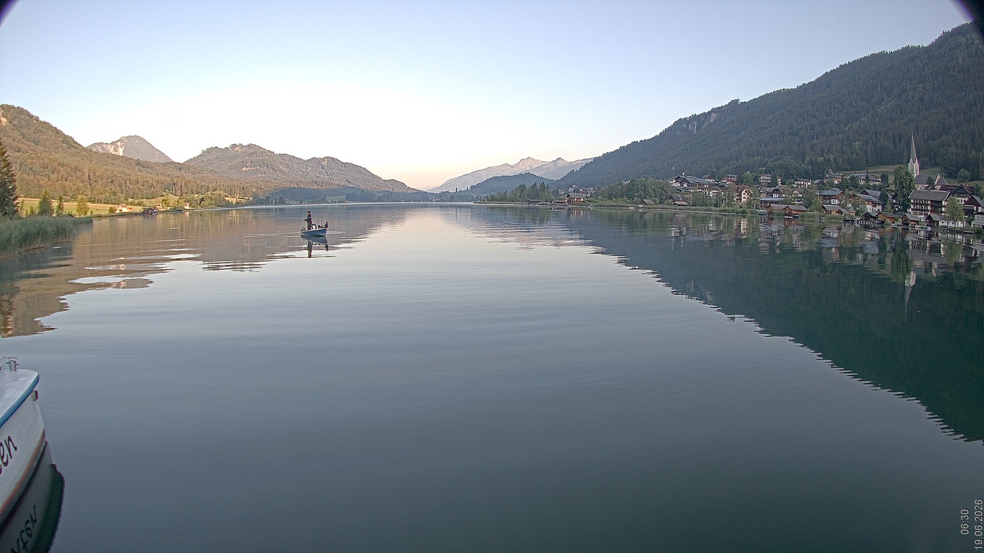 Archiv Foto Webcam Blick über den Weissensee in Kärnten