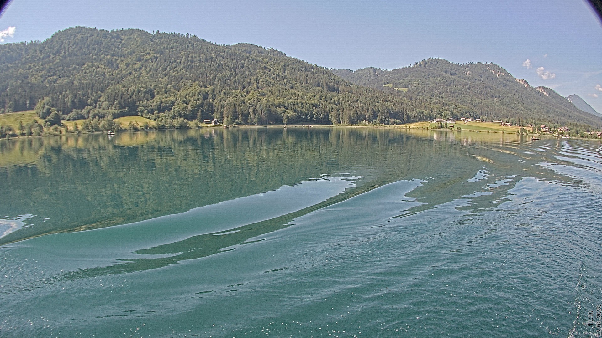 Archiv Foto Webcam Blick über den Weissensee in Kärnten