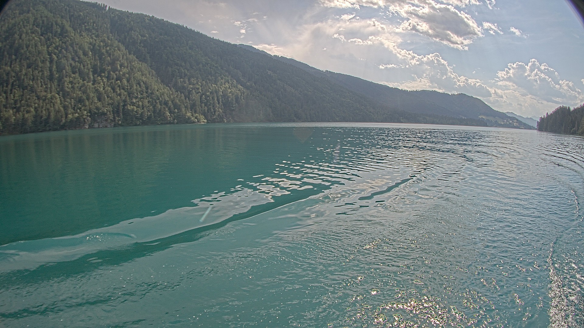 Archiv Foto Webcam Blick über den Weissensee in Kärnten