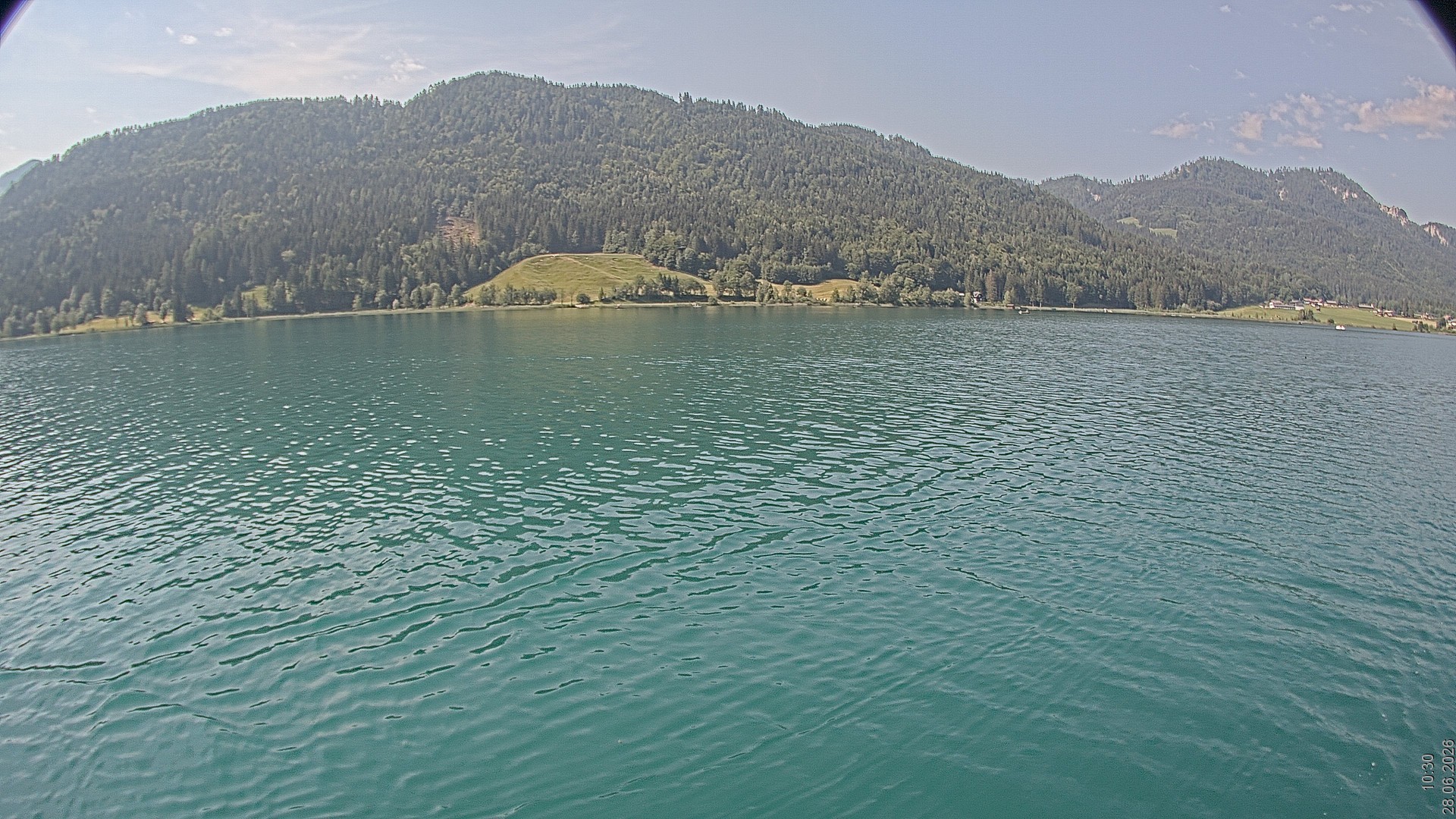 Archiv Foto Webcam Blick über den Weissensee in Kärnten