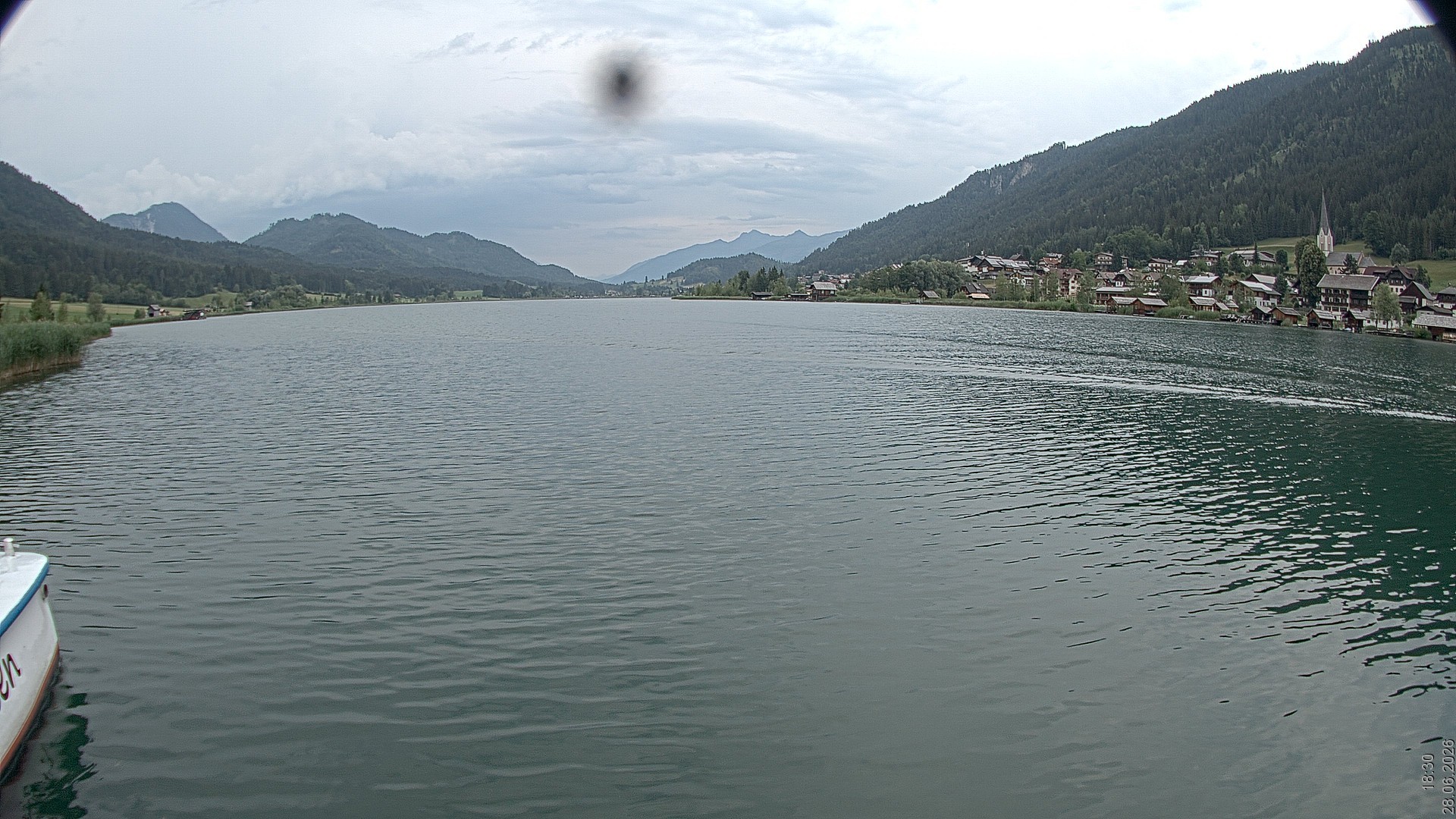 Archiv Foto Webcam Blick über den Weissensee in Kärnten