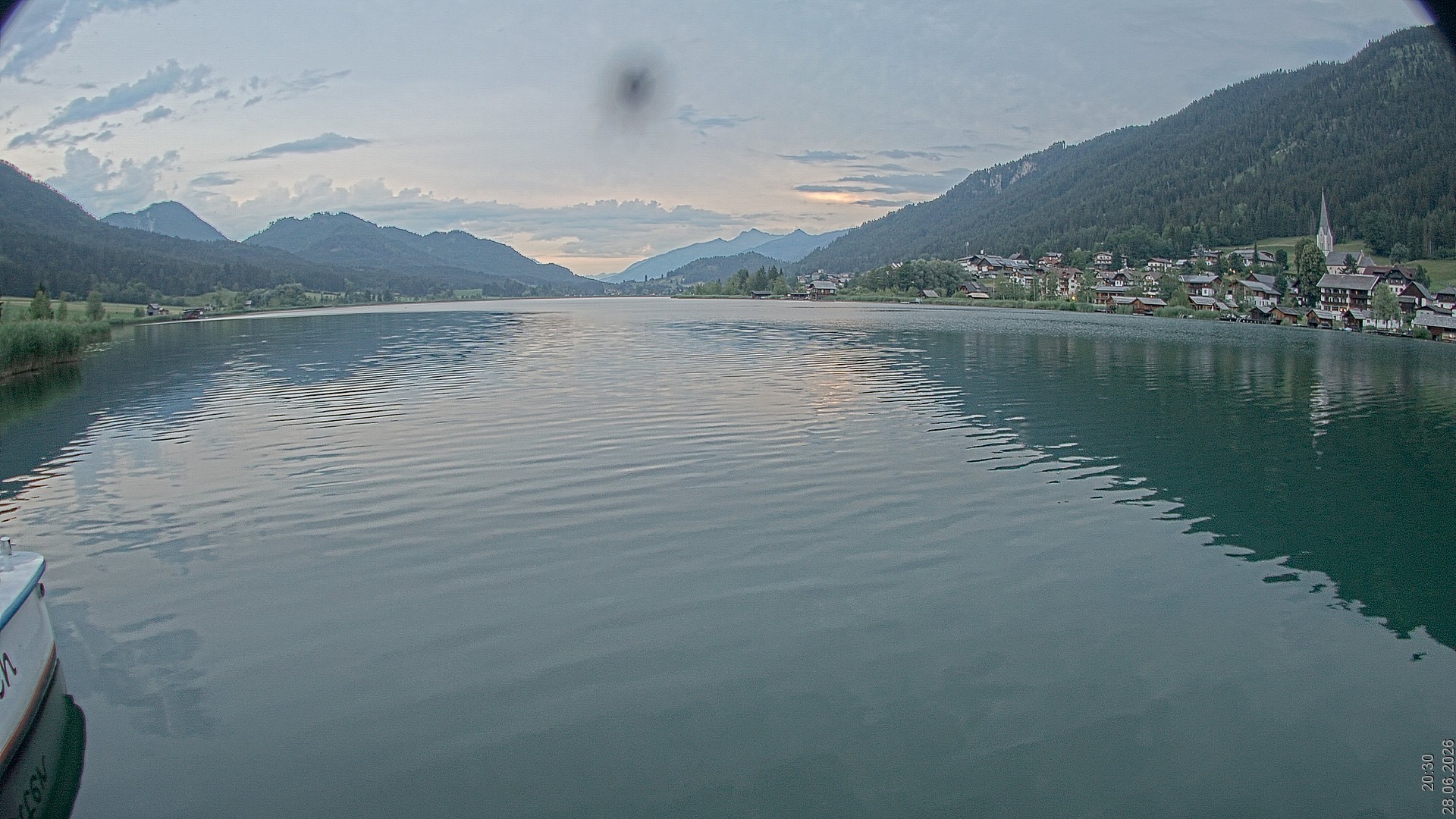 Archiv Foto Webcam Blick über den Weissensee in Kärnten
