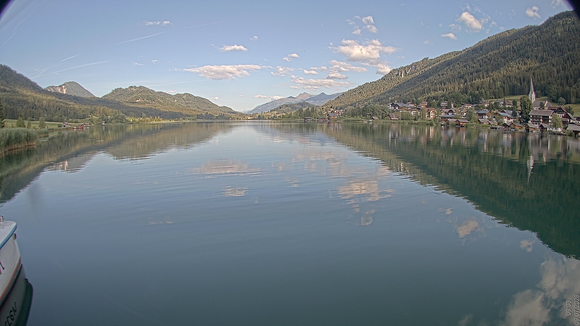 Archived image Webcam View of Lake Weissensee