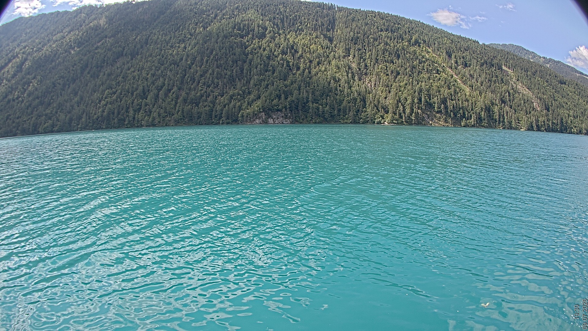 Archiv Foto Webcam Blick über den Weissensee in Kärnten