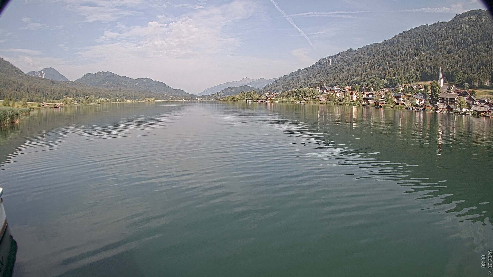 Archiv Foto Webcam Blick über den Weissensee in Kärnten