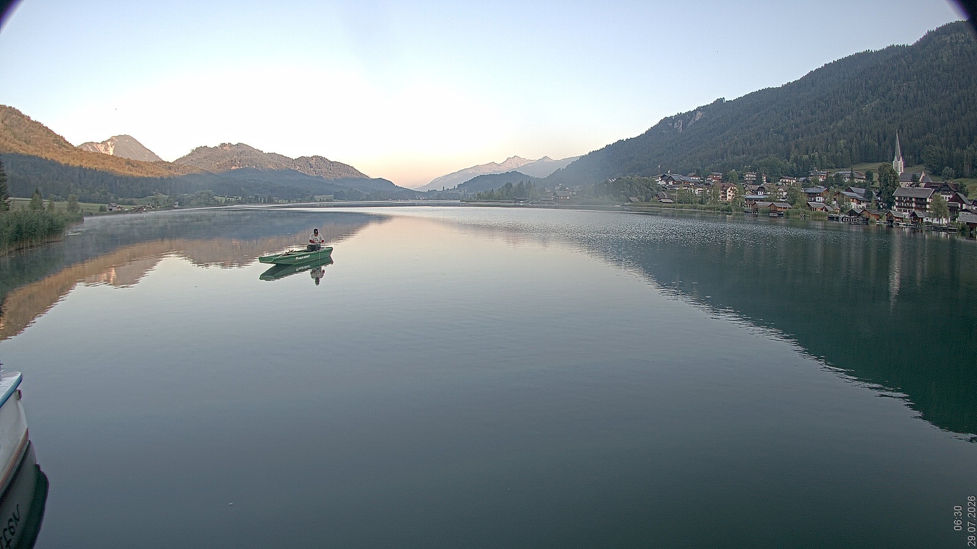 Archiv Foto Webcam Blick über den Weissensee in Kärnten