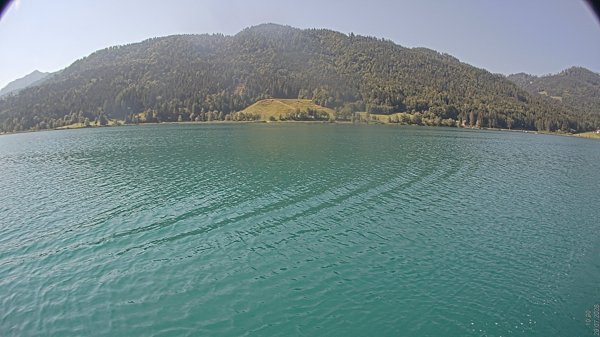 Archiv Foto Webcam Blick über den Weissensee in Kärnten