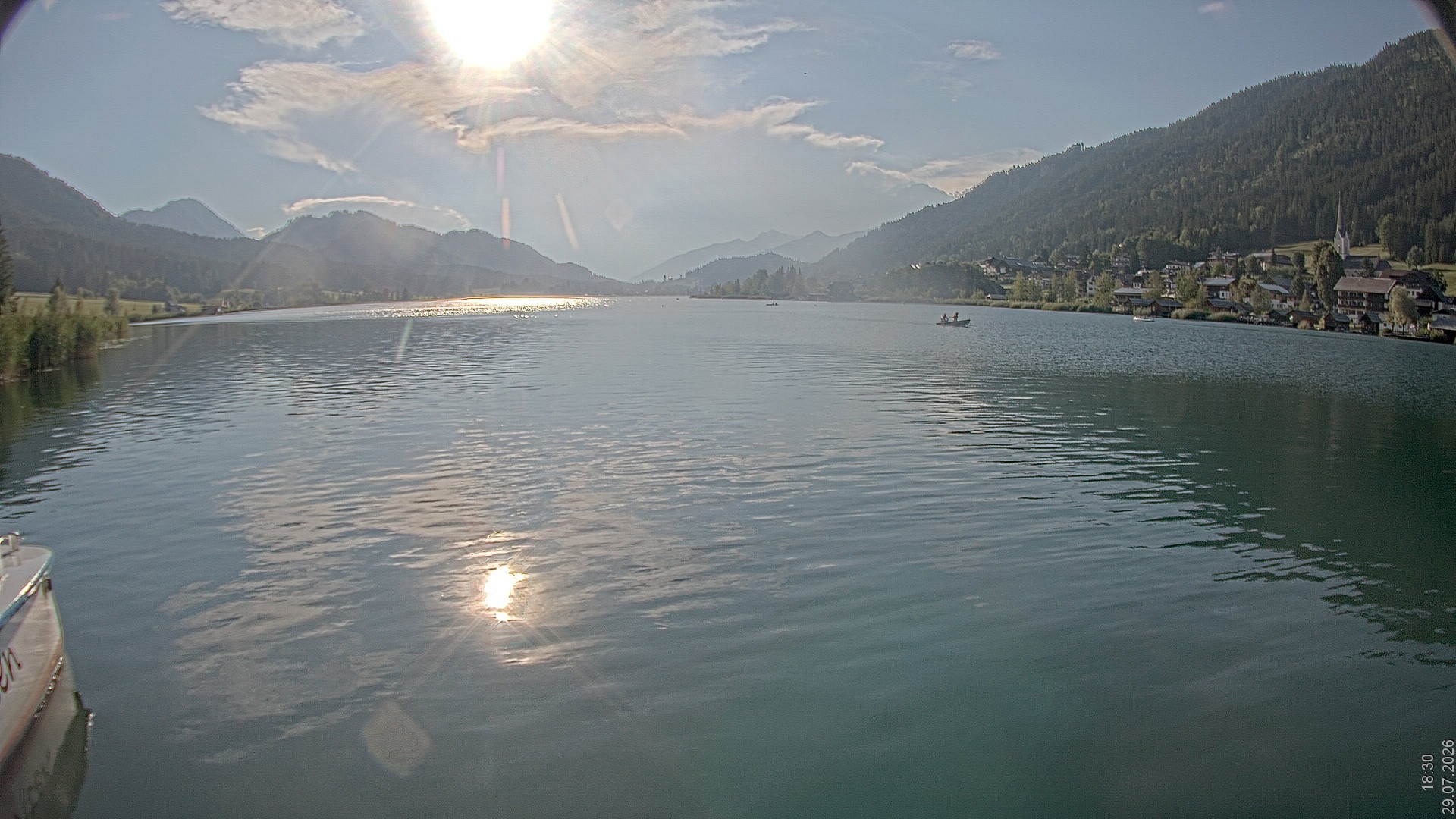 Archiv Foto Webcam Blick über den Weissensee in Kärnten