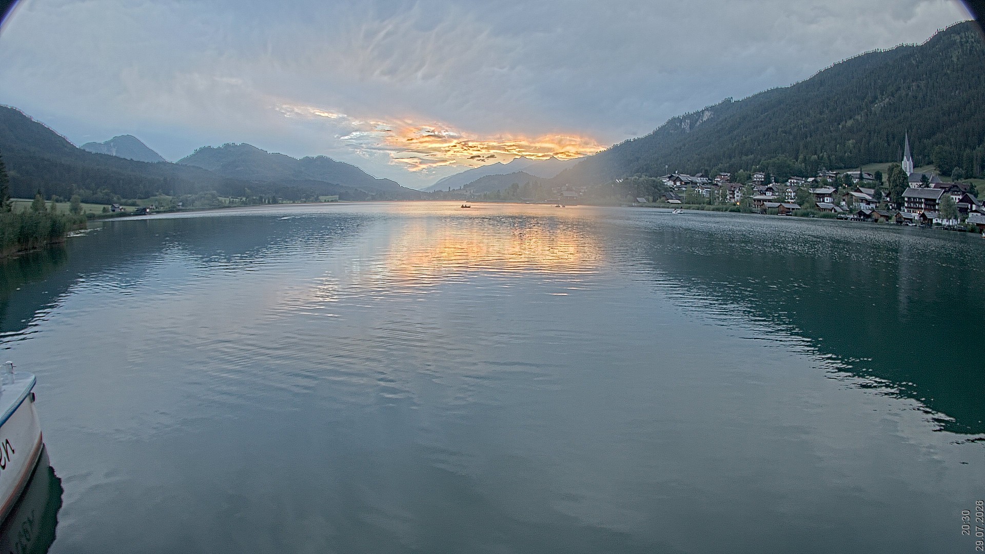 Archiv Foto Webcam Blick über den Weissensee in Kärnten