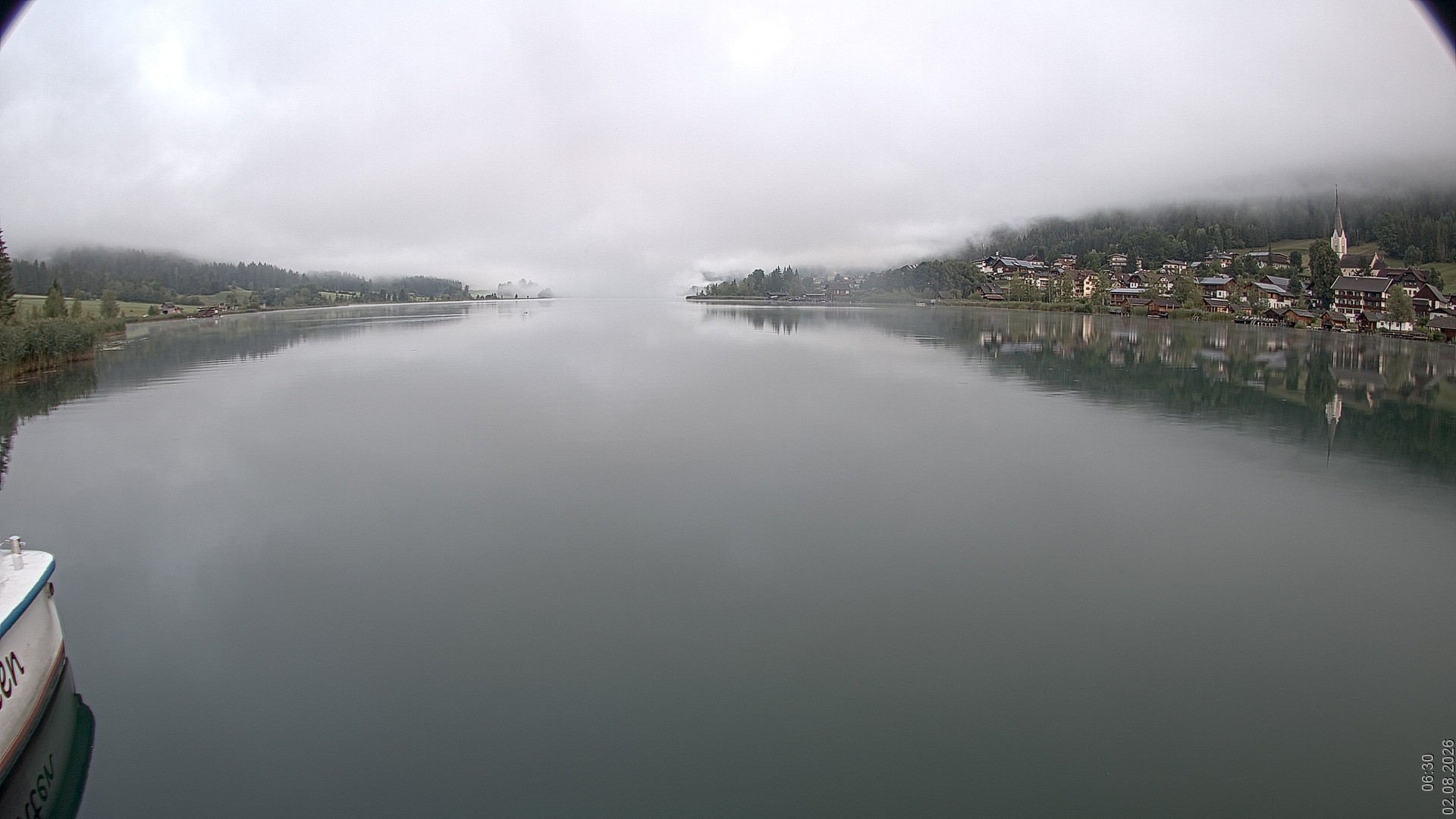 Archiv Foto Webcam Blick über den Weissensee in Kärnten