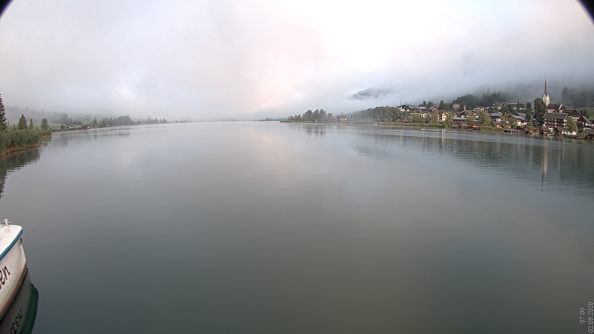 Archiv Foto Webcam Blick über den Weissensee in Kärnten