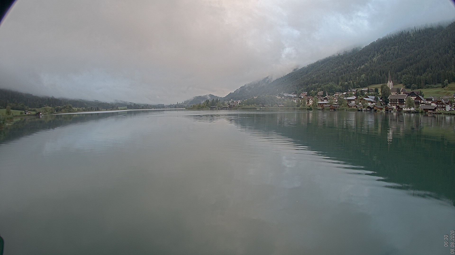 Archiv Foto Webcam Blick über den Weissensee in Kärnten