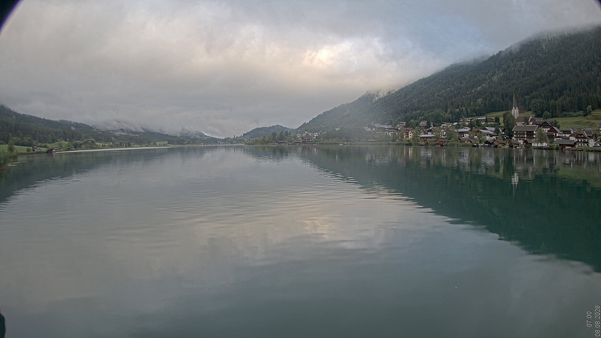 Archiv Foto Webcam Blick über den Weissensee in Kärnten