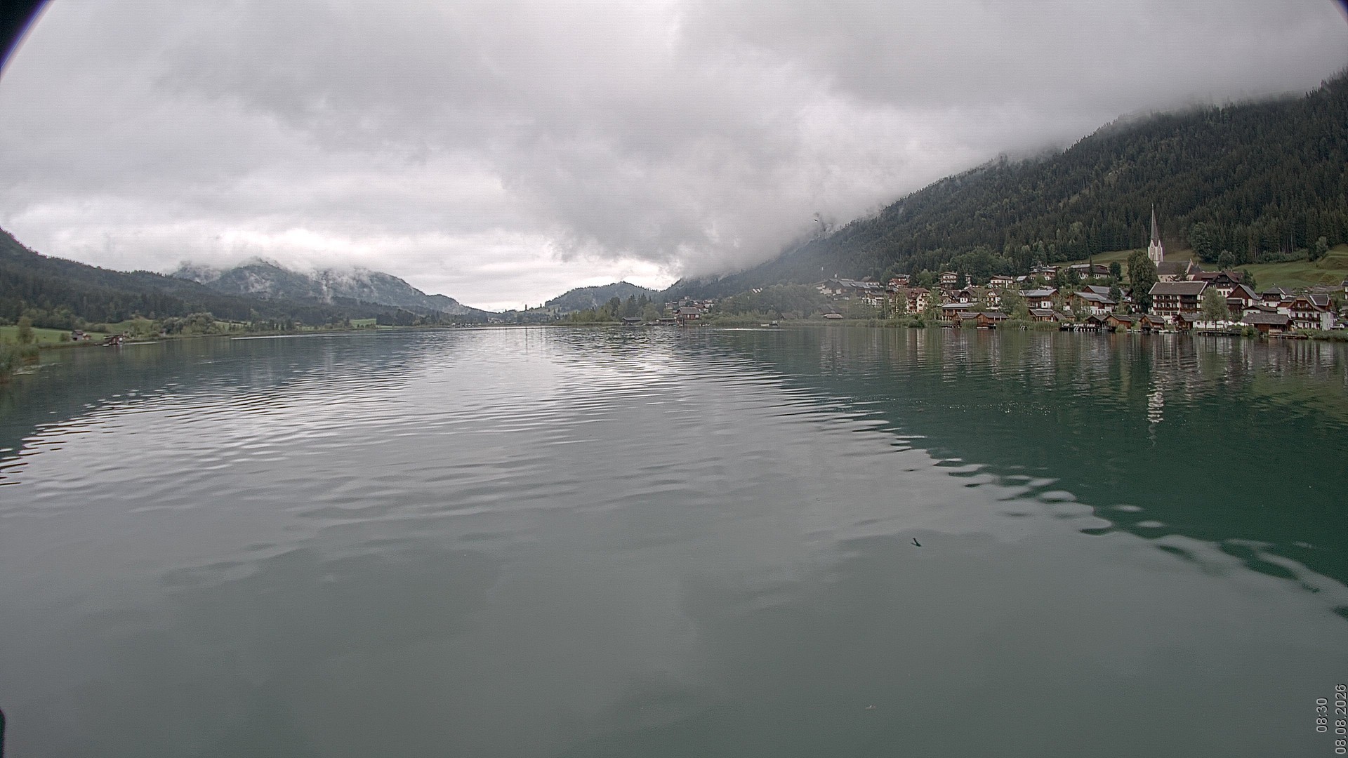 Archiv Foto Webcam Blick über den Weissensee in Kärnten