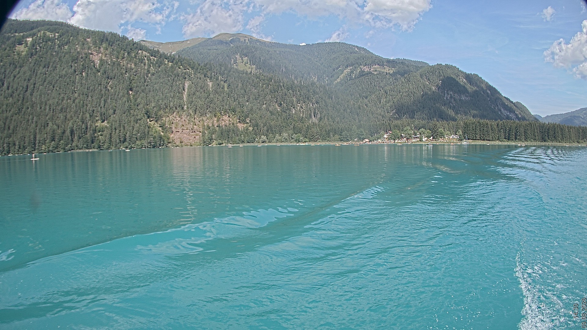 Archiv Foto Webcam Blick über den Weissensee in Kärnten