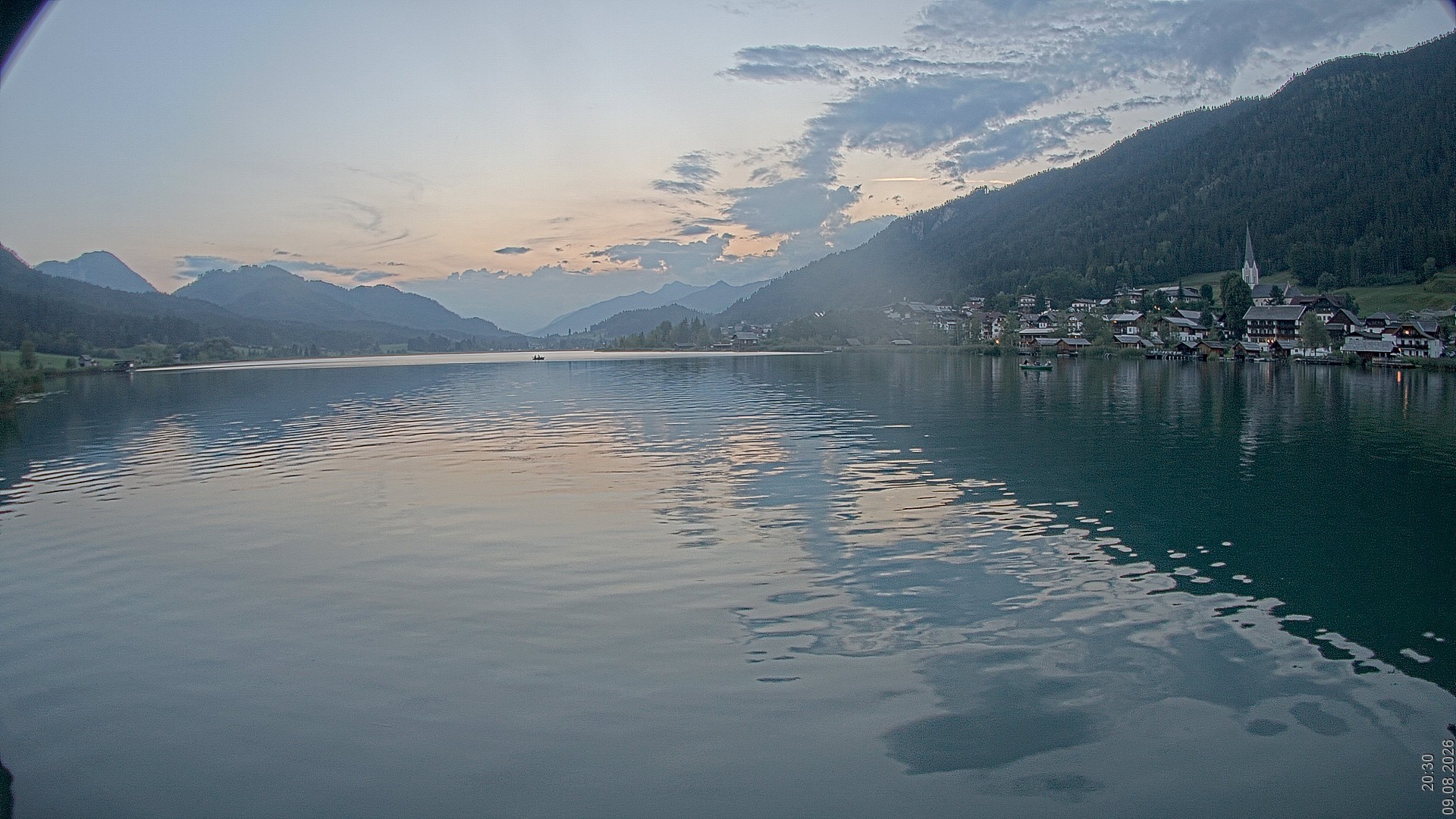 Archiv Foto Webcam Blick über den Weissensee in Kärnten