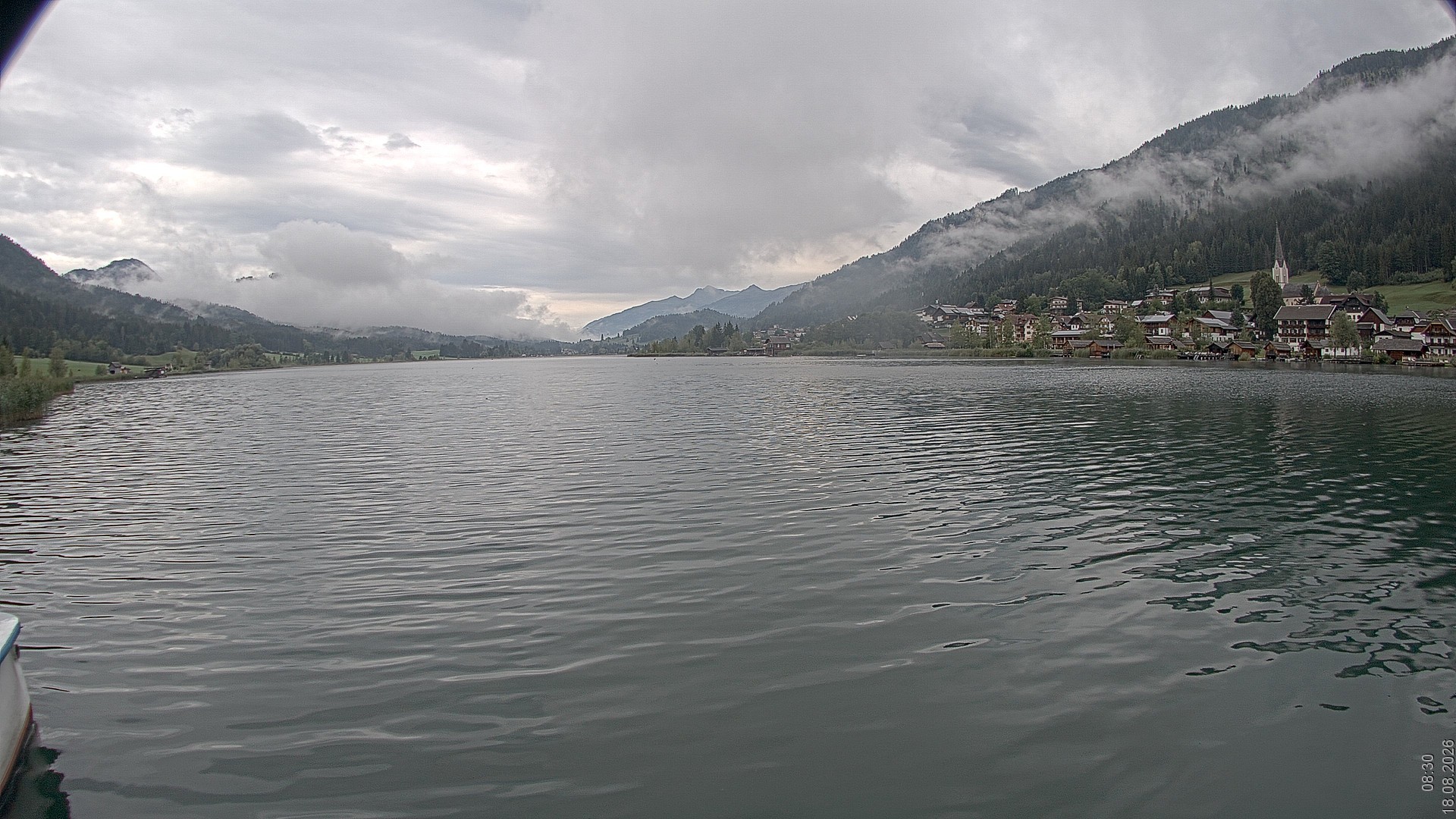 Archiv Foto Webcam Blick über den Weissensee in Kärnten