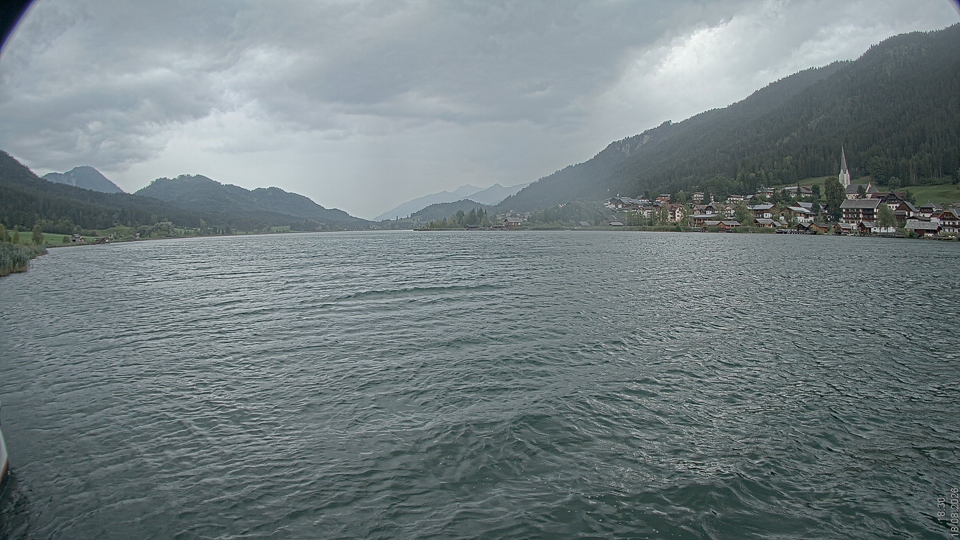 Archiv Foto Webcam Blick über den Weissensee in Kärnten