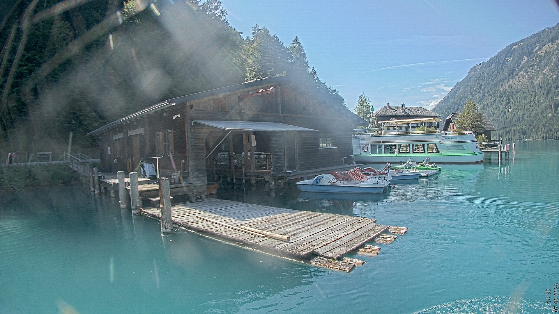 Archiv Foto Webcam Blick über den Weissensee in Kärnten