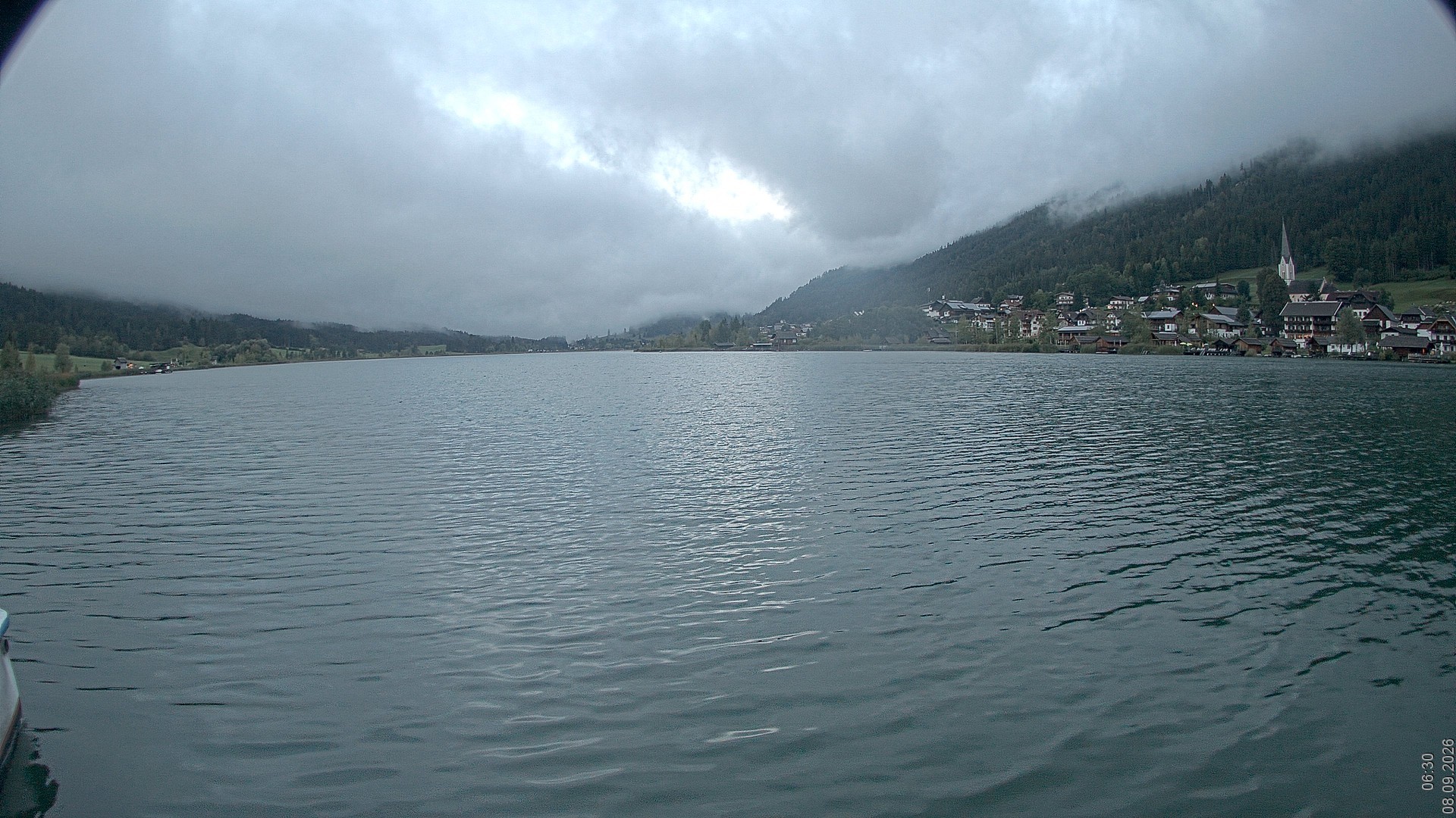 Archiv Foto Webcam Blick über den Weissensee in Kärnten
